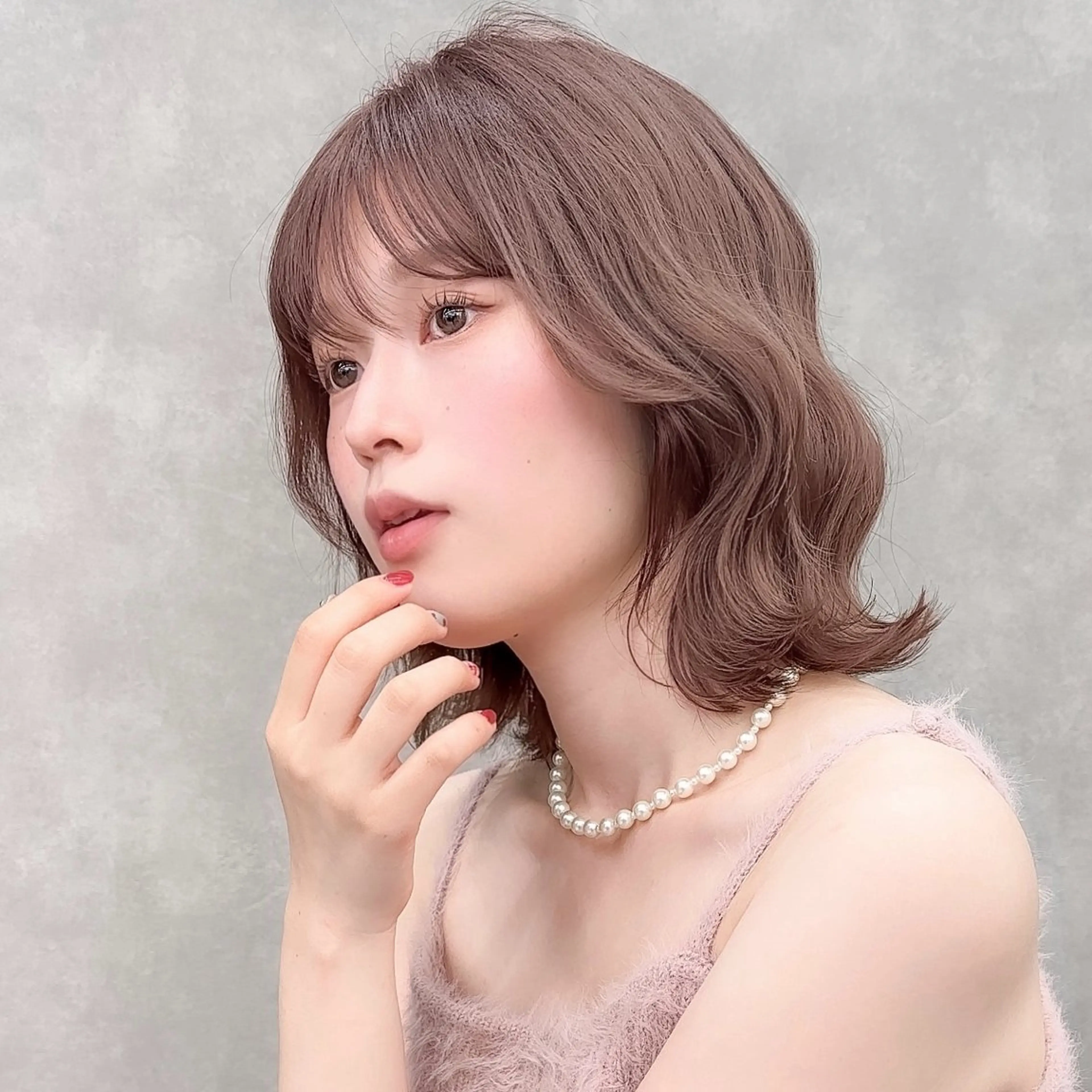ミディアム 縮毛矯正/韓国ヘア /ボブ🪄ミズキのヘアスタイル