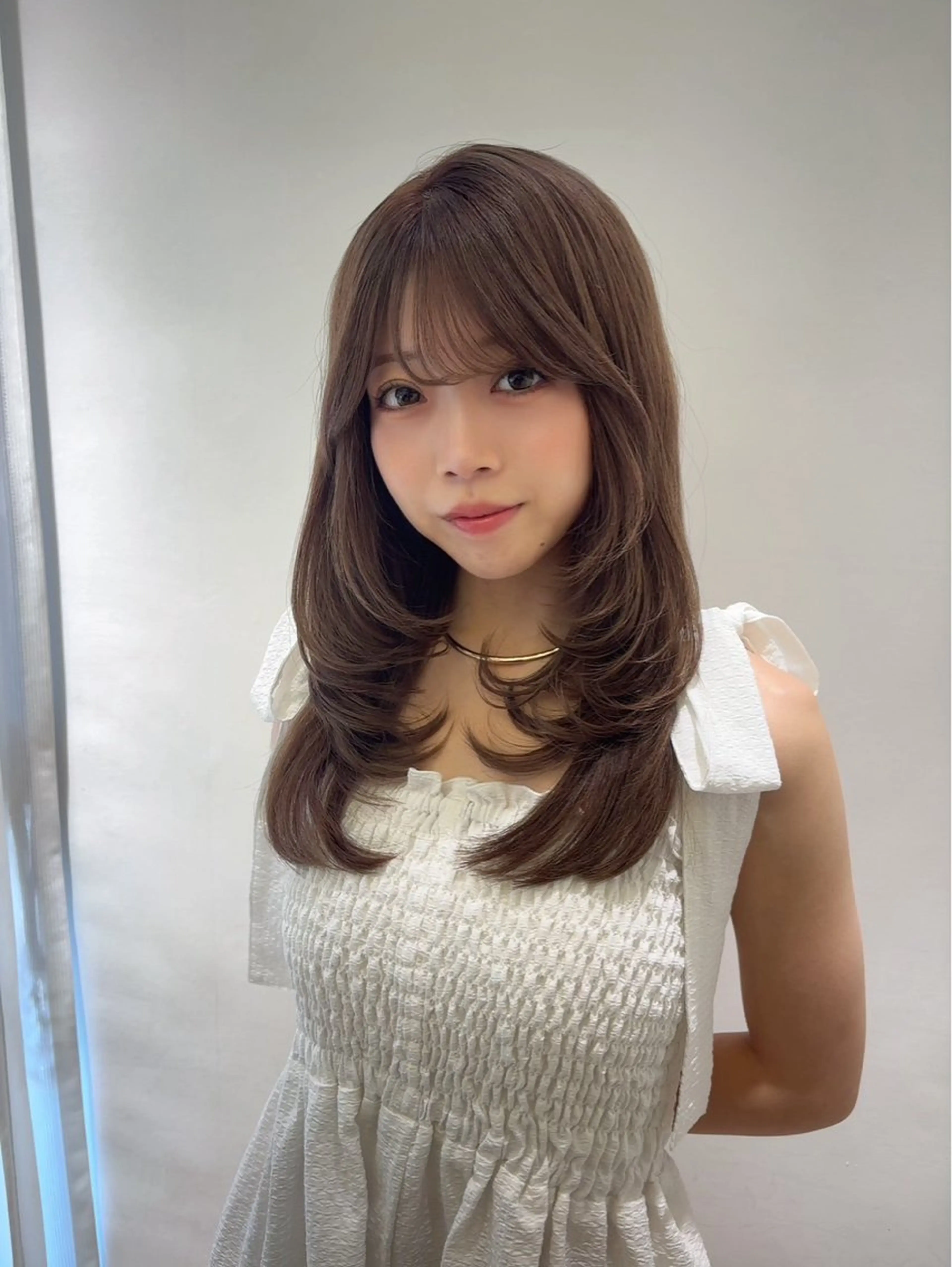 ロング カラー ParveMix 岡本えりかのヘアスタイル