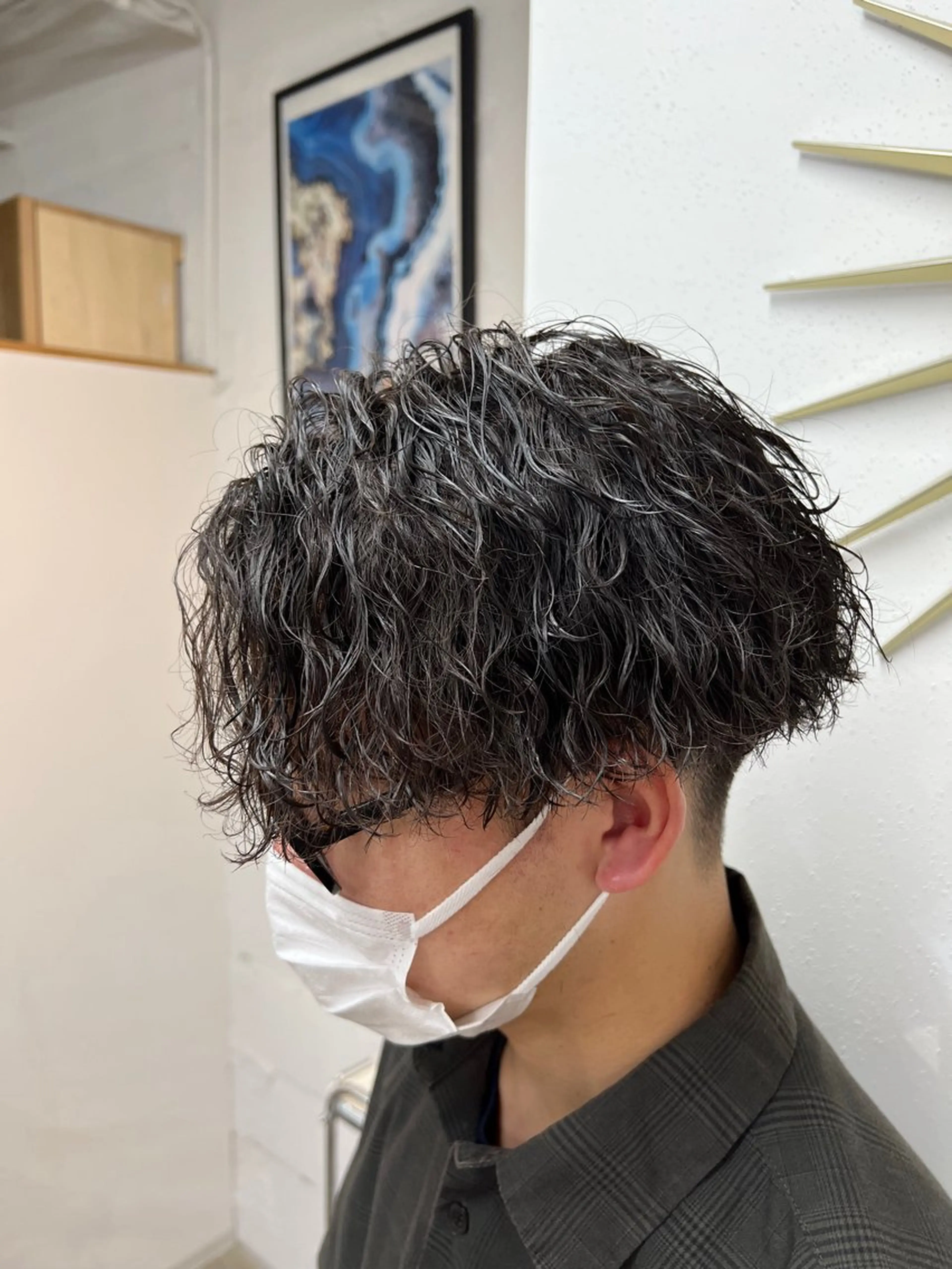 パーマ メンズ 圧倒的透明感カラー ⭐️NAOKIのヘアスタイル