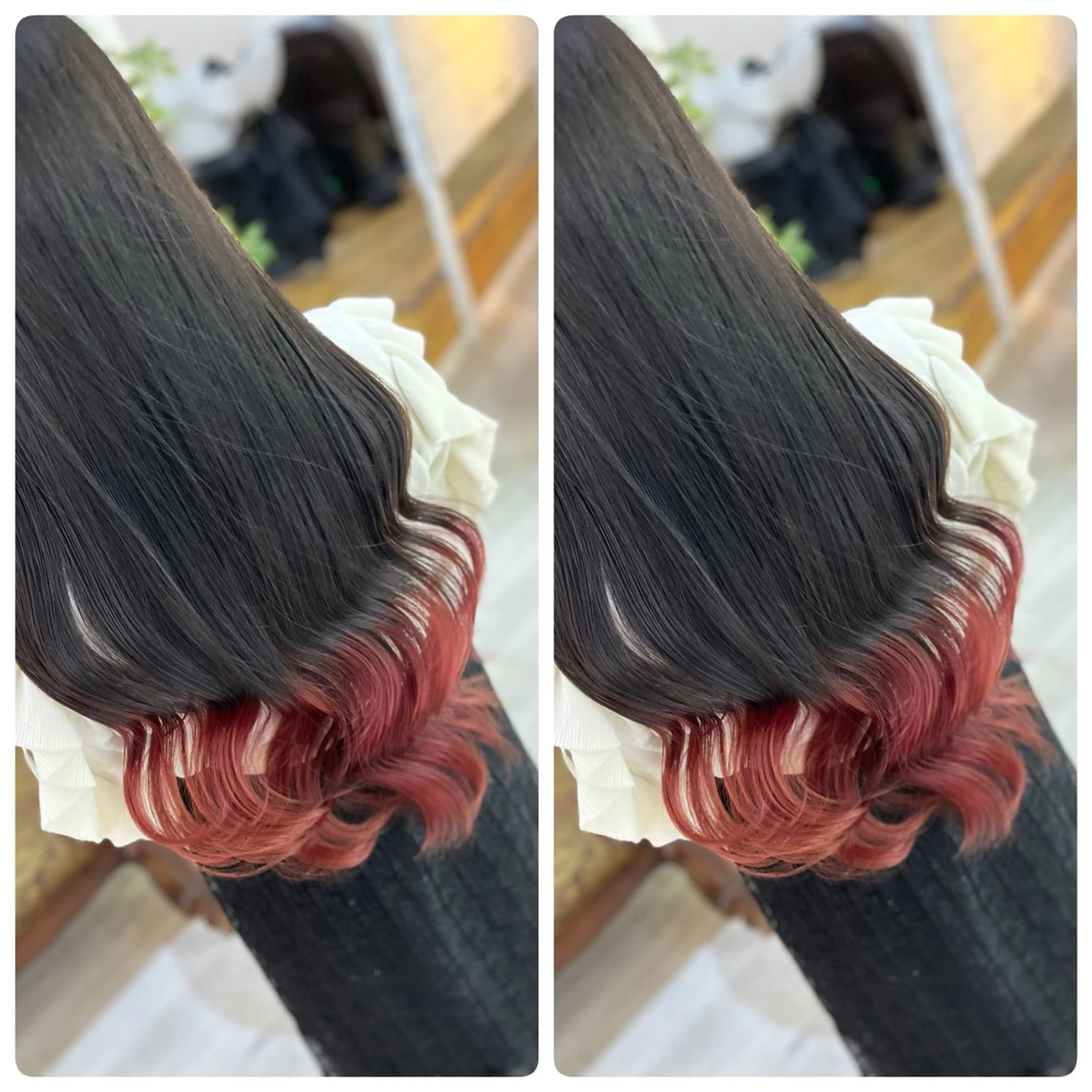 ロング 飯星慧斗 /ブリーチ、縮毛矯正のヘアスタイル