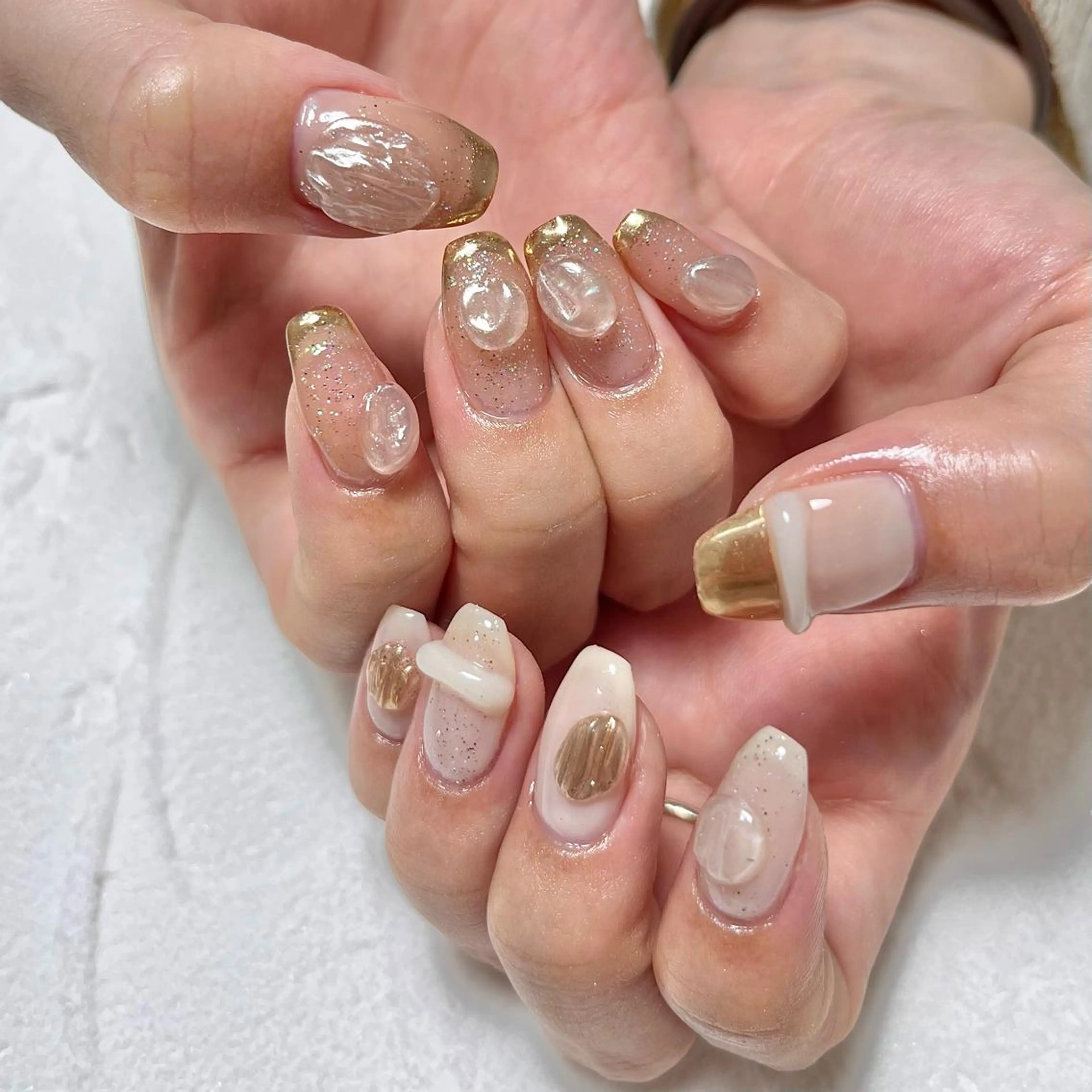 ネイル 持ち込み ハンドネイル nail salon O (en)所属・vegh. nail／阿波座のネイルデザイン