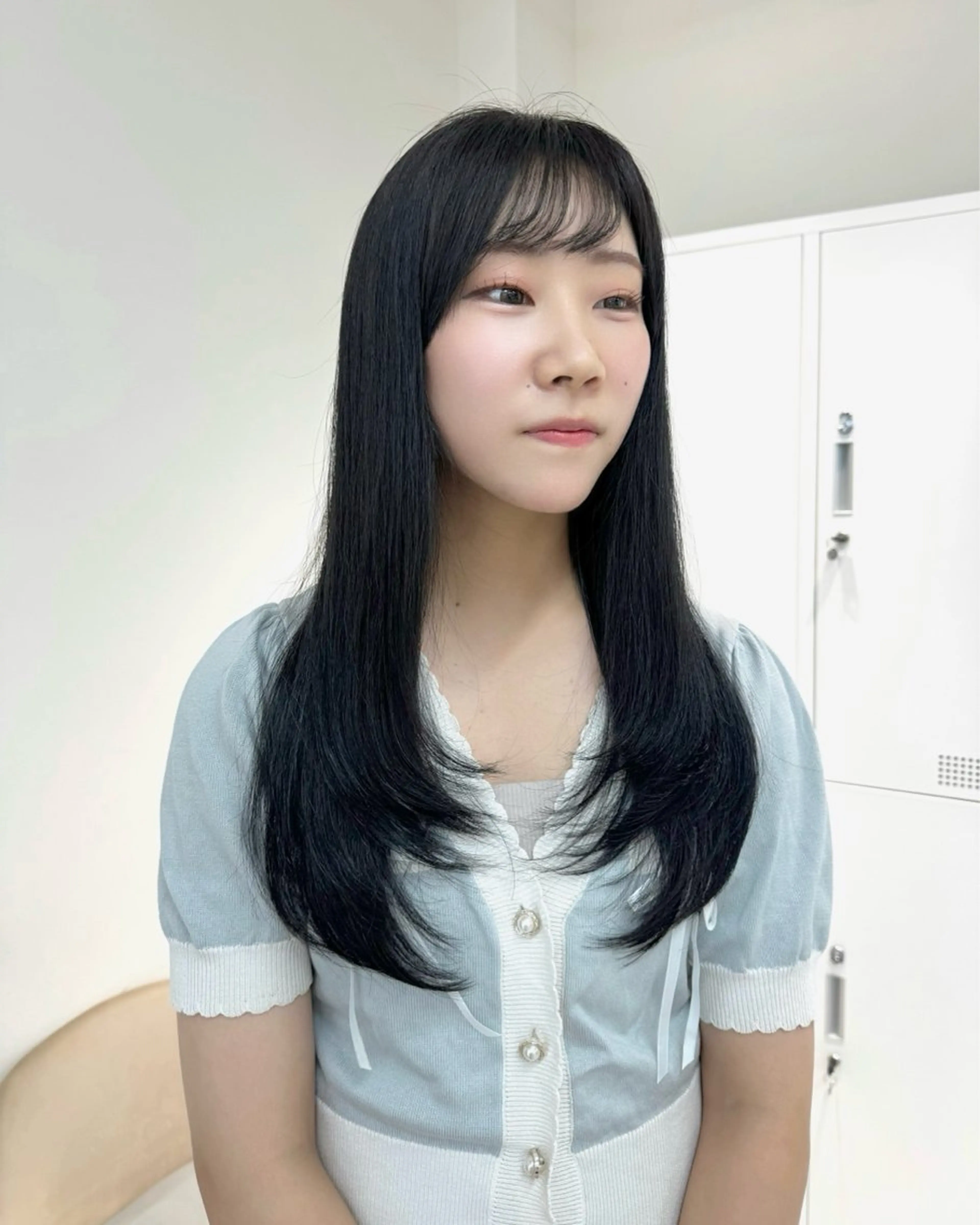 ロング ヘアカラー REI 🫧 暖色/レイヤーカットのヘアスタイル