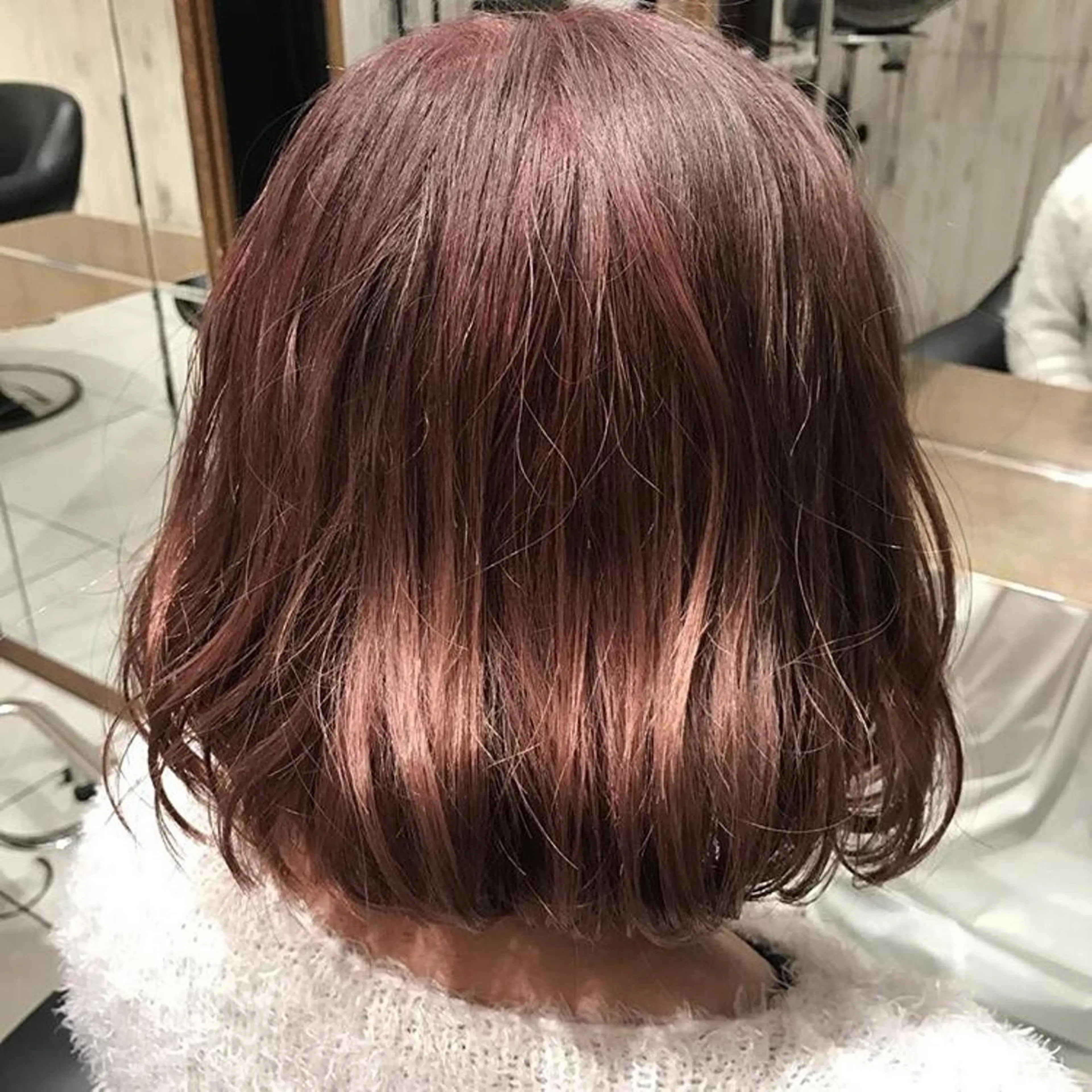 ミディアム カラー FENICE onthe beach所属・永井大樹✨ 透明感カラー✨のヘアスタイル