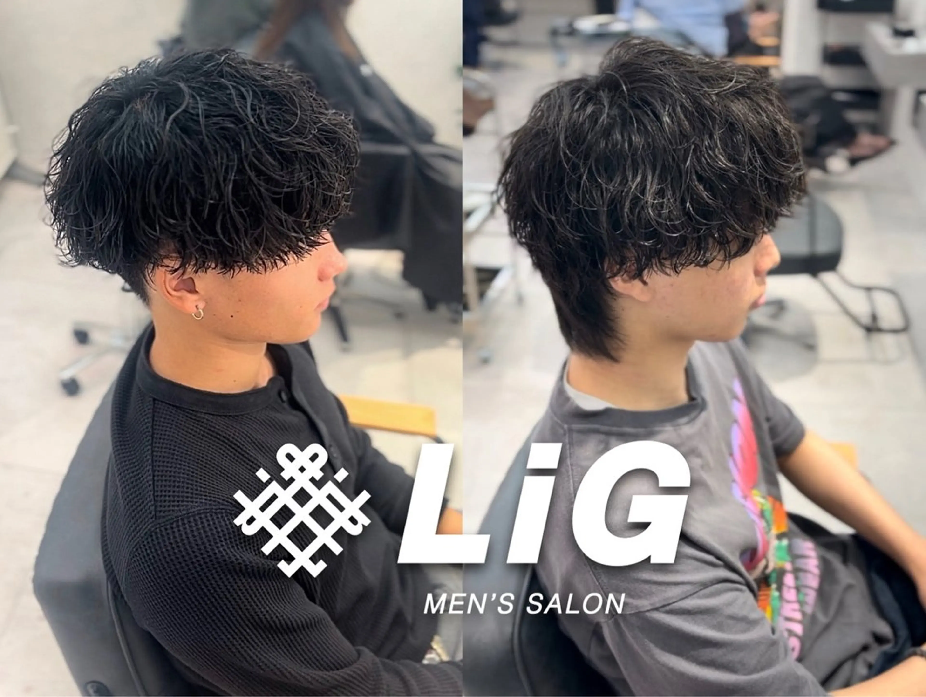 【🔥メンズパーマ限定価格🔥】ツイストスパイラルパーマ／波巻き／スパイラル／シャドーパーマ＋メンズカット＋ヘアセットの写真