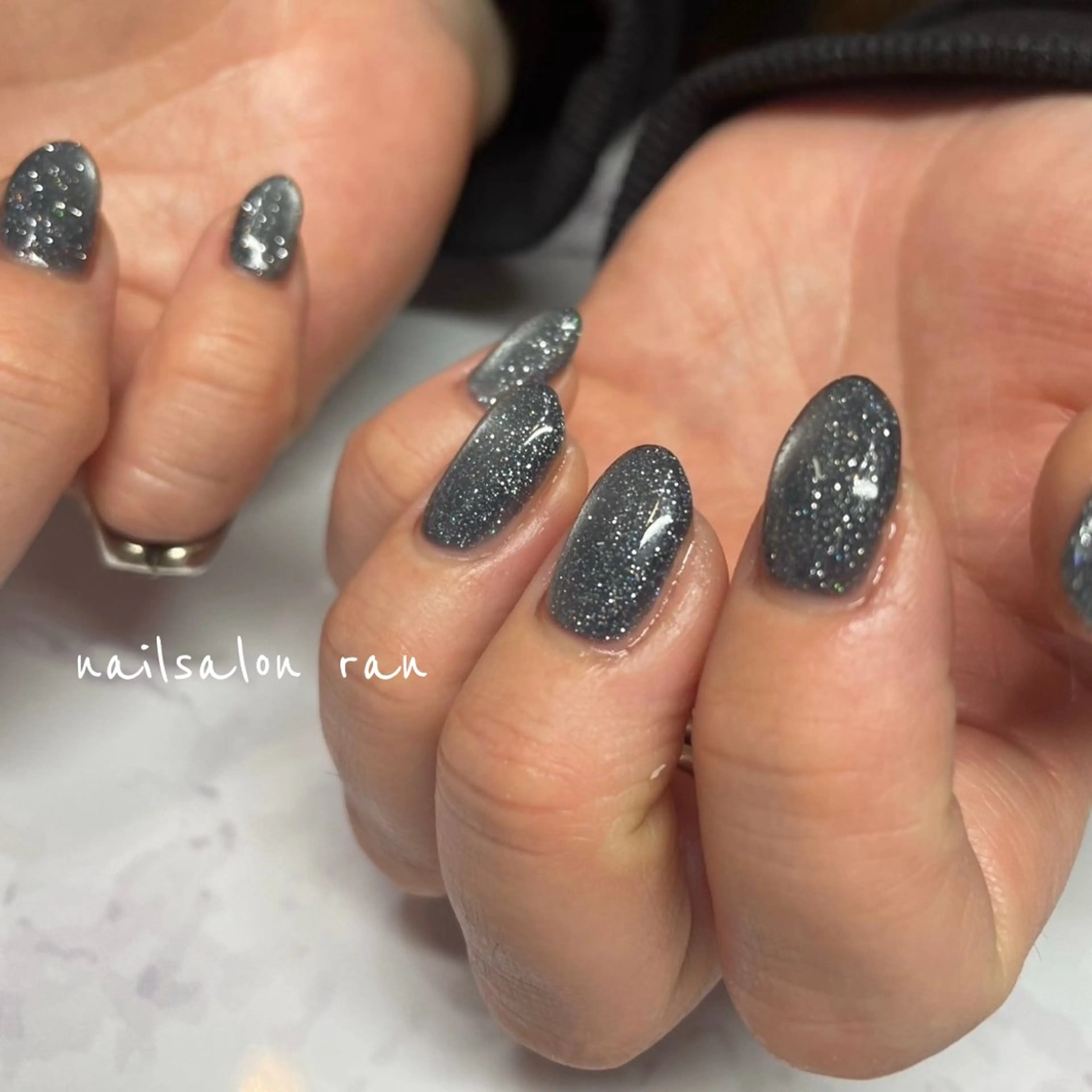 ネイル フラッシュネイル マグネットネイル ハンドネイル nailsalon ranのネイルデザイン