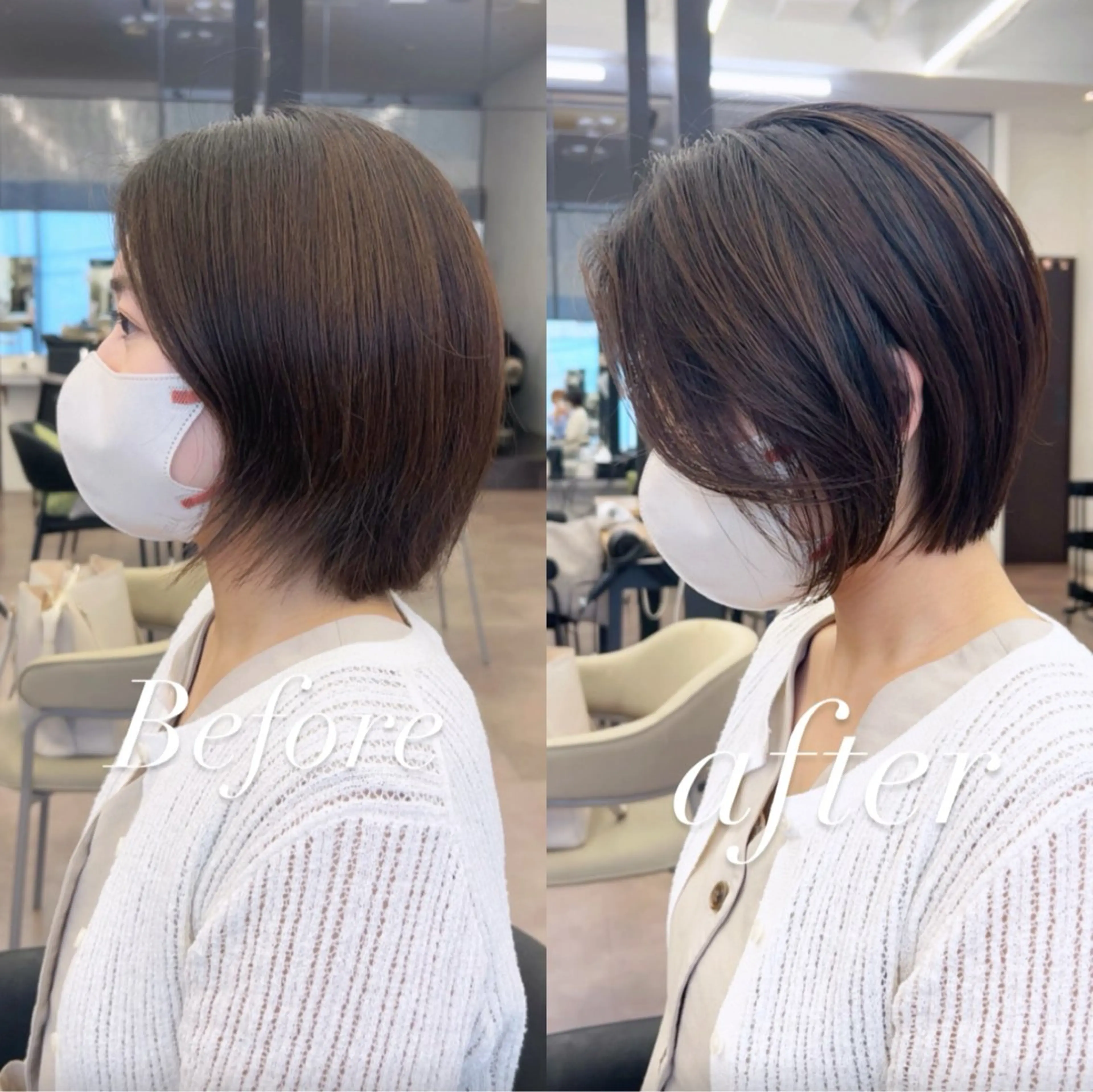 ショート カット ヘアカラー 縮毛矯正 縮毛矯正支持率NO. 1/中﨑葵🕊️✨のヘアスタイル