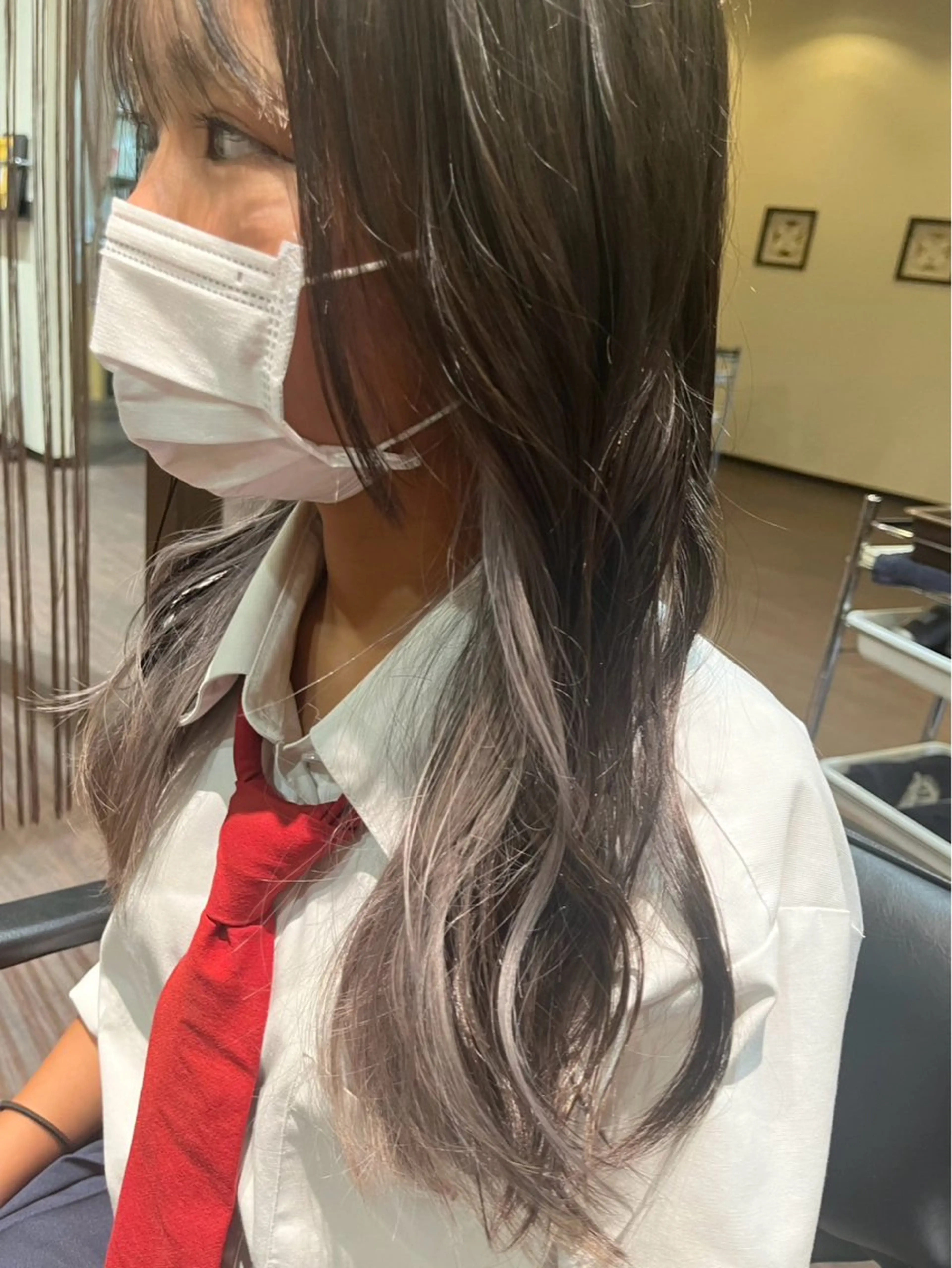 ロング カラー 北原 靖仁のヘアスタイル