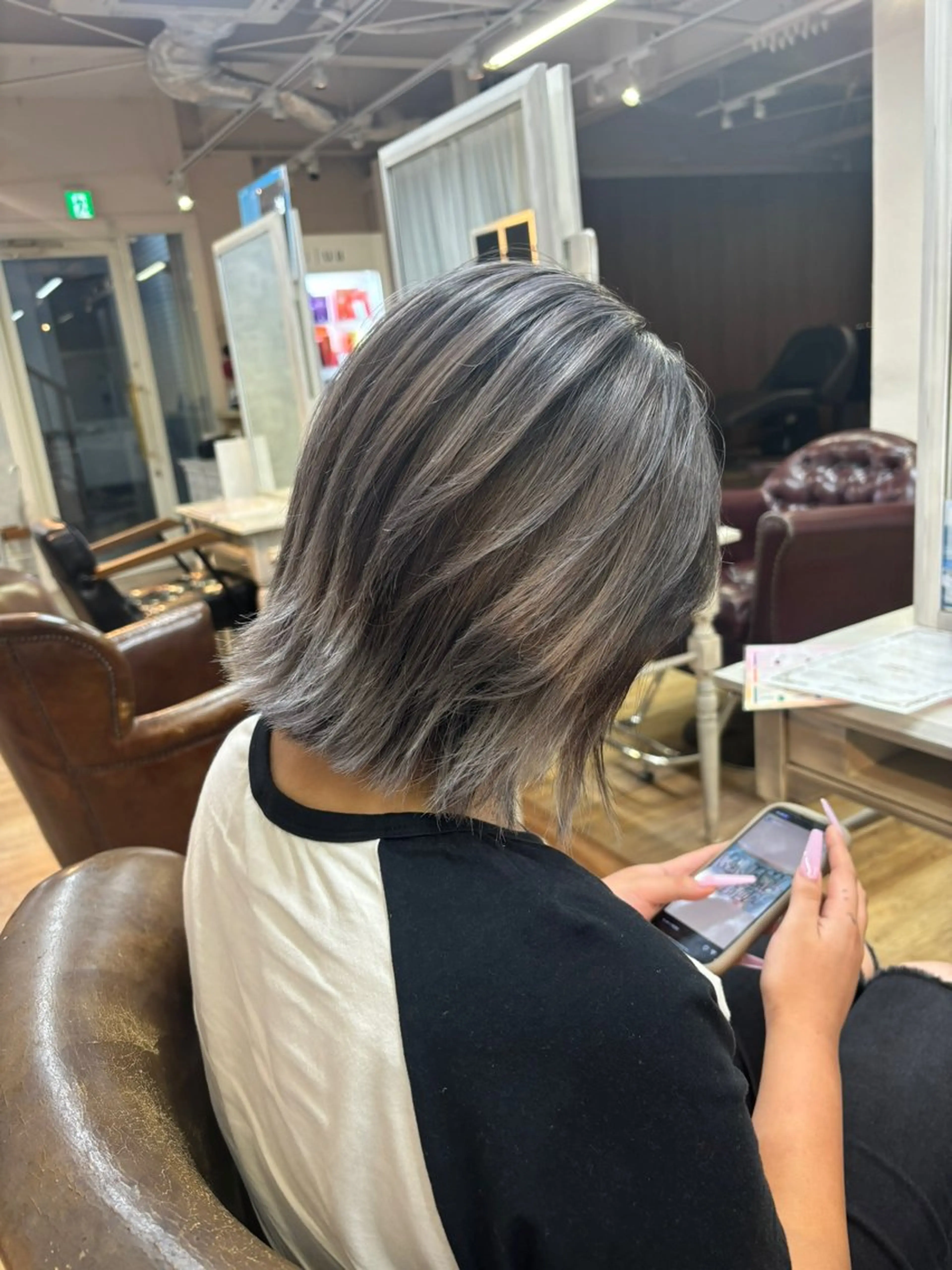 ミディアム ヘアカラー ハイーンカラー/外国 人風カラー/ミノリのヘアスタイル