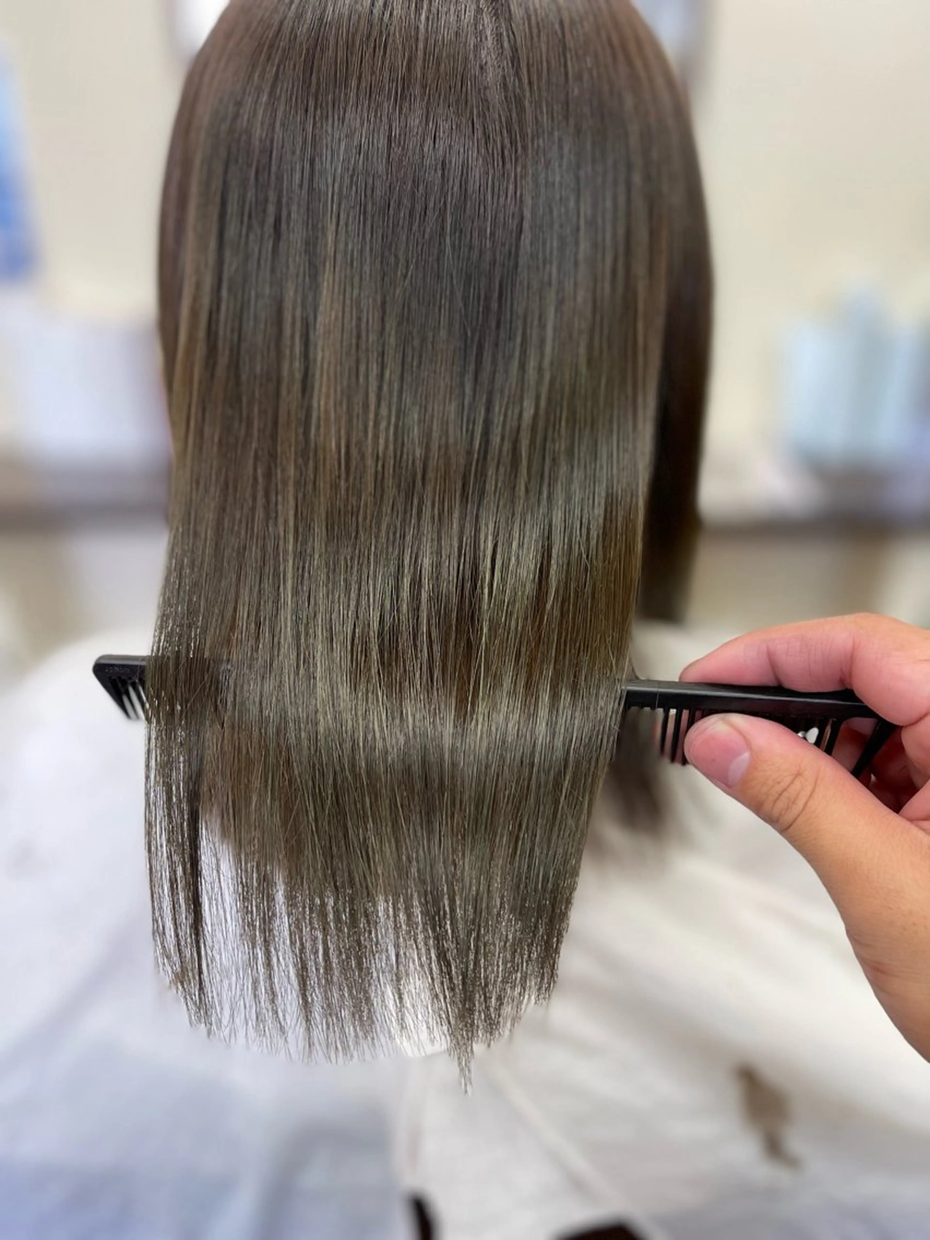カラー グレージュ オリーブグレージュ オリーブグレー 髪質改善 カット ヘアカラー トリートメント 田中 就のヘアスタイル