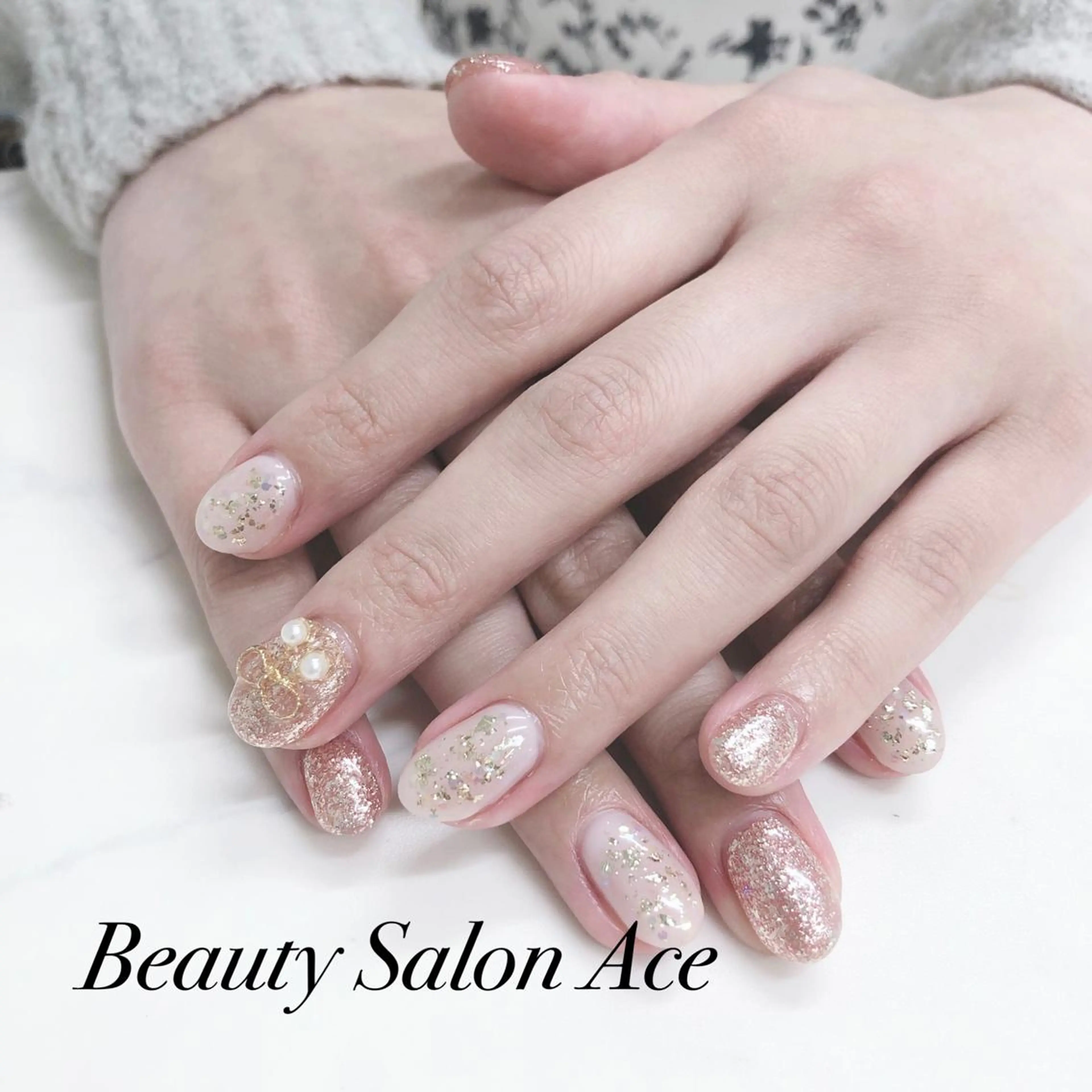 ネイル メンズネイル 春ネイル ハンドネイル ハンドケア Beauty Salon Ace（ネイルサロン　エース）所属・池袋フィルイン Ace♡長さだしのネイルデザイン