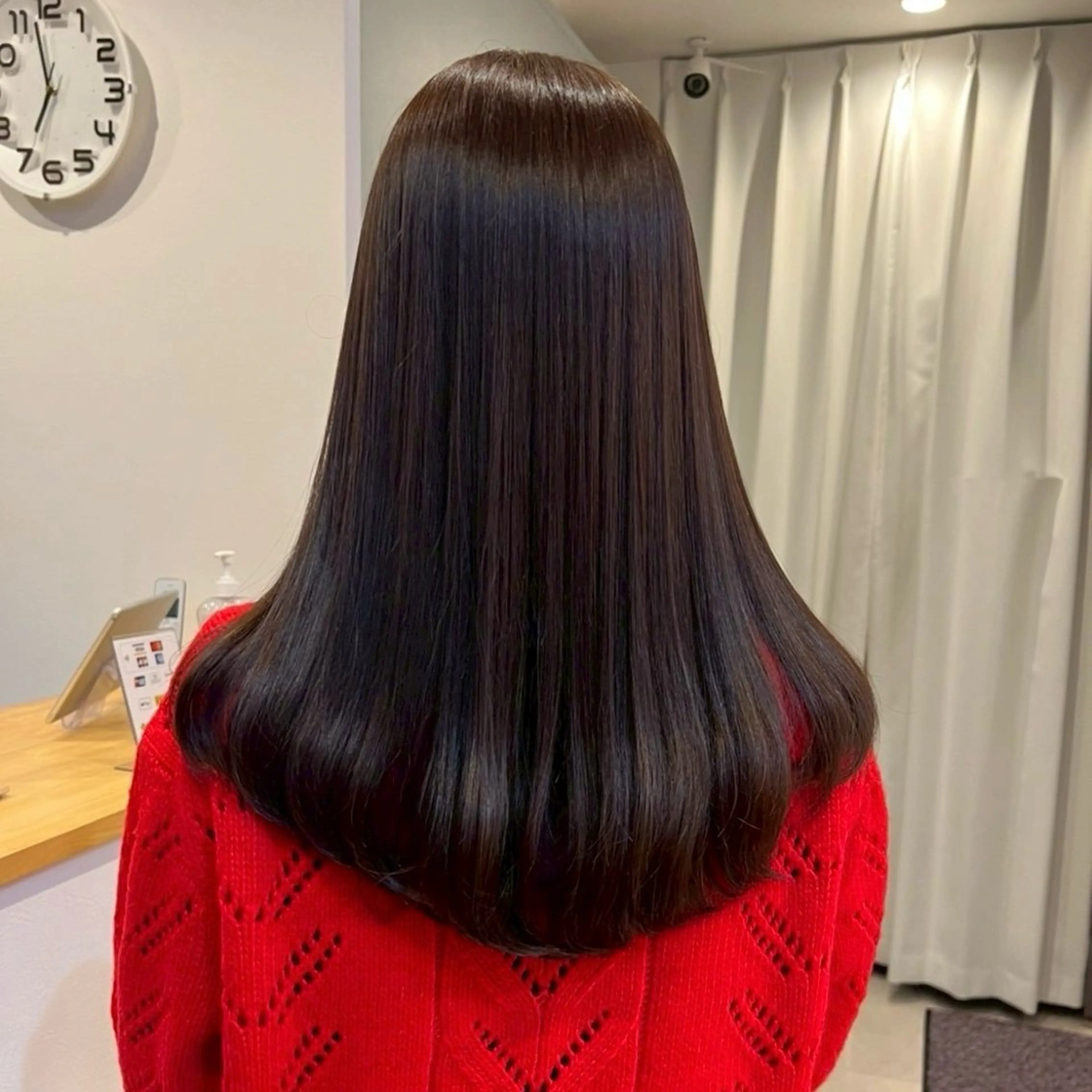 ロング カラー カット ヘアカラー トリートメント ミニモの評価100% /艶カラー/井上あいのヘアスタイル