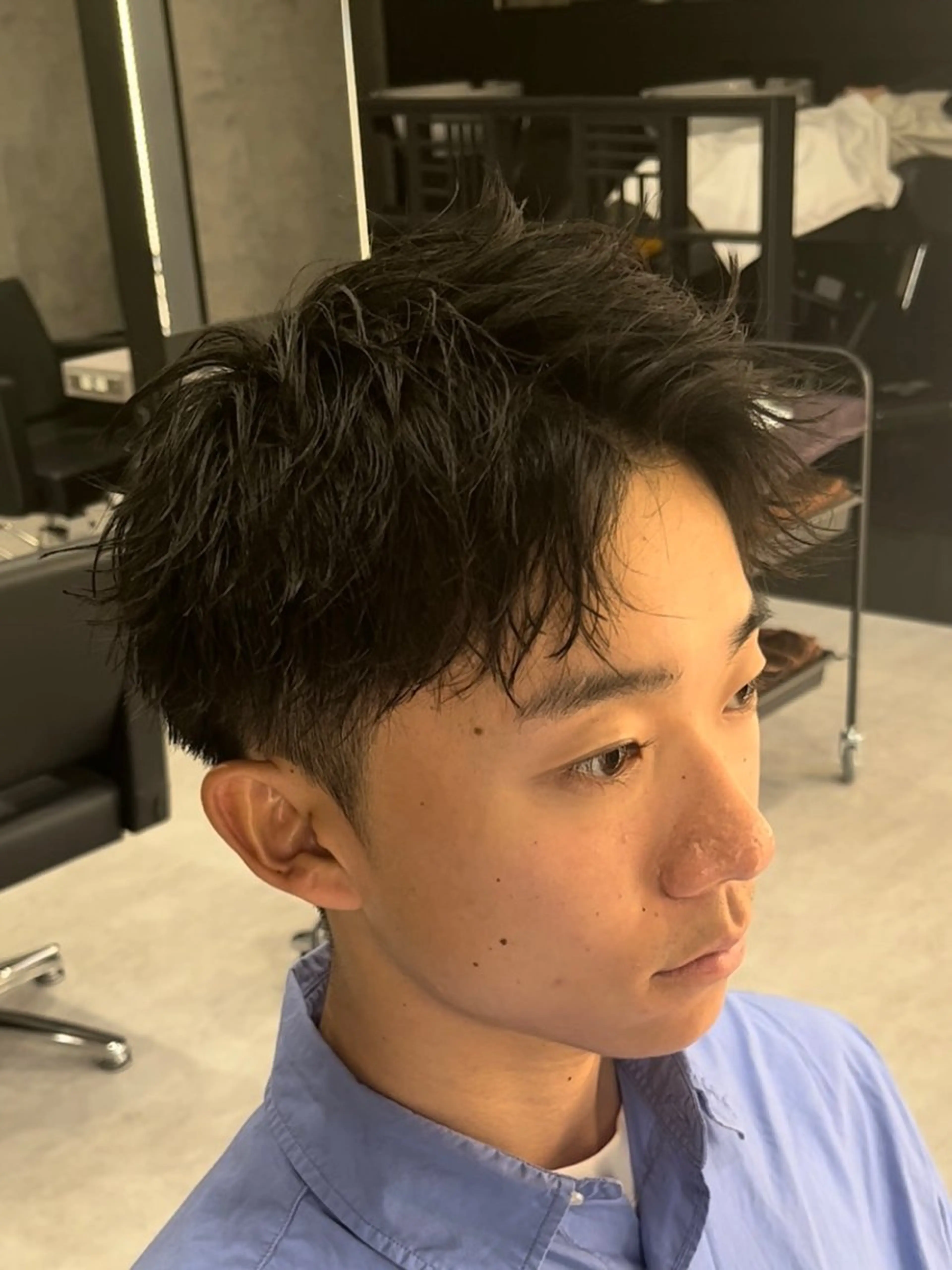 ショート メンズ 刈り上げ ショートヘア 【店長】メンズ職人 短髪　ハイトーン🔥のヘアスタイル