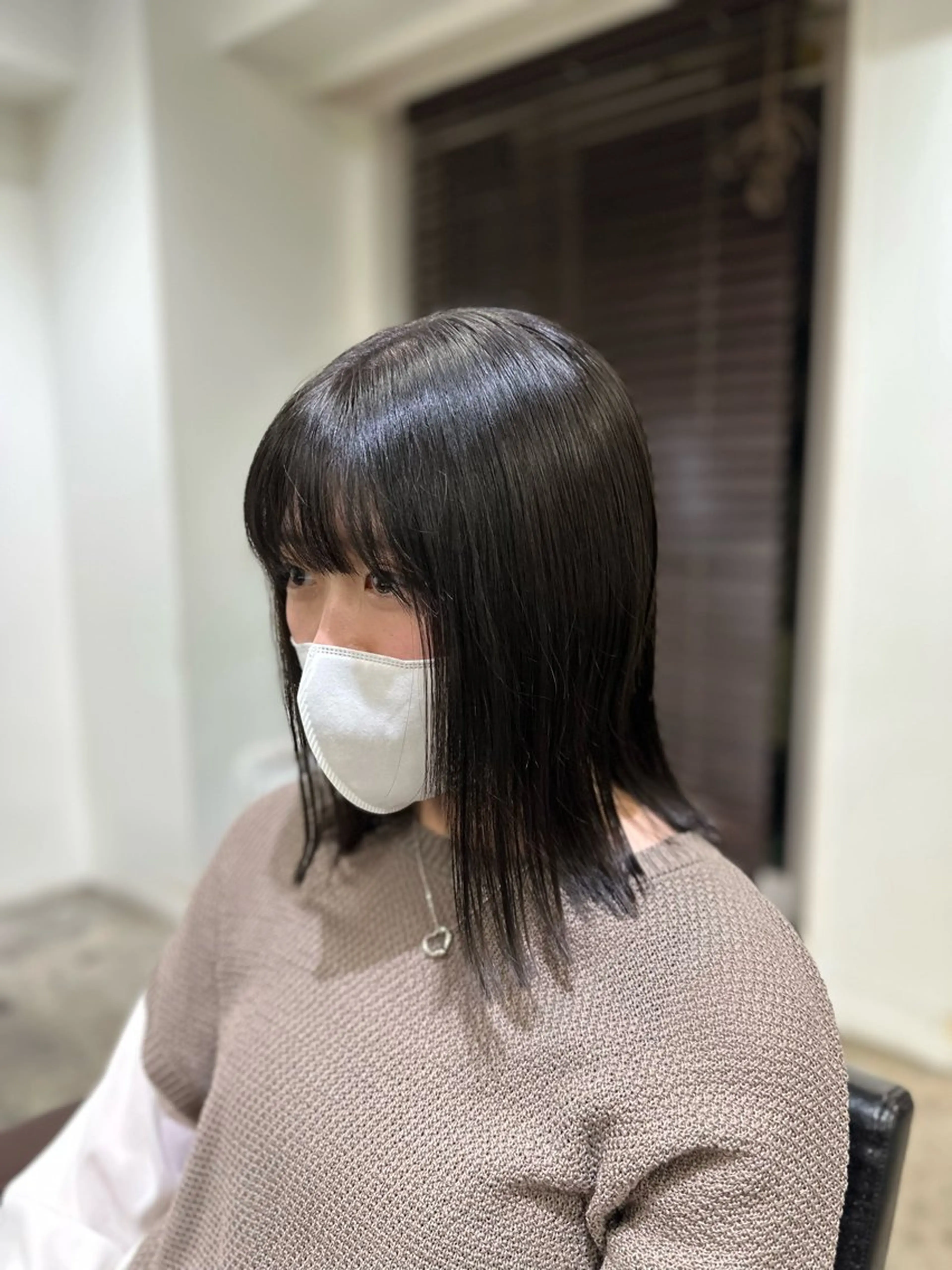 ミディアム カラー 伊藤 大 艶カラー 似合わせカット🍀のヘアスタイル