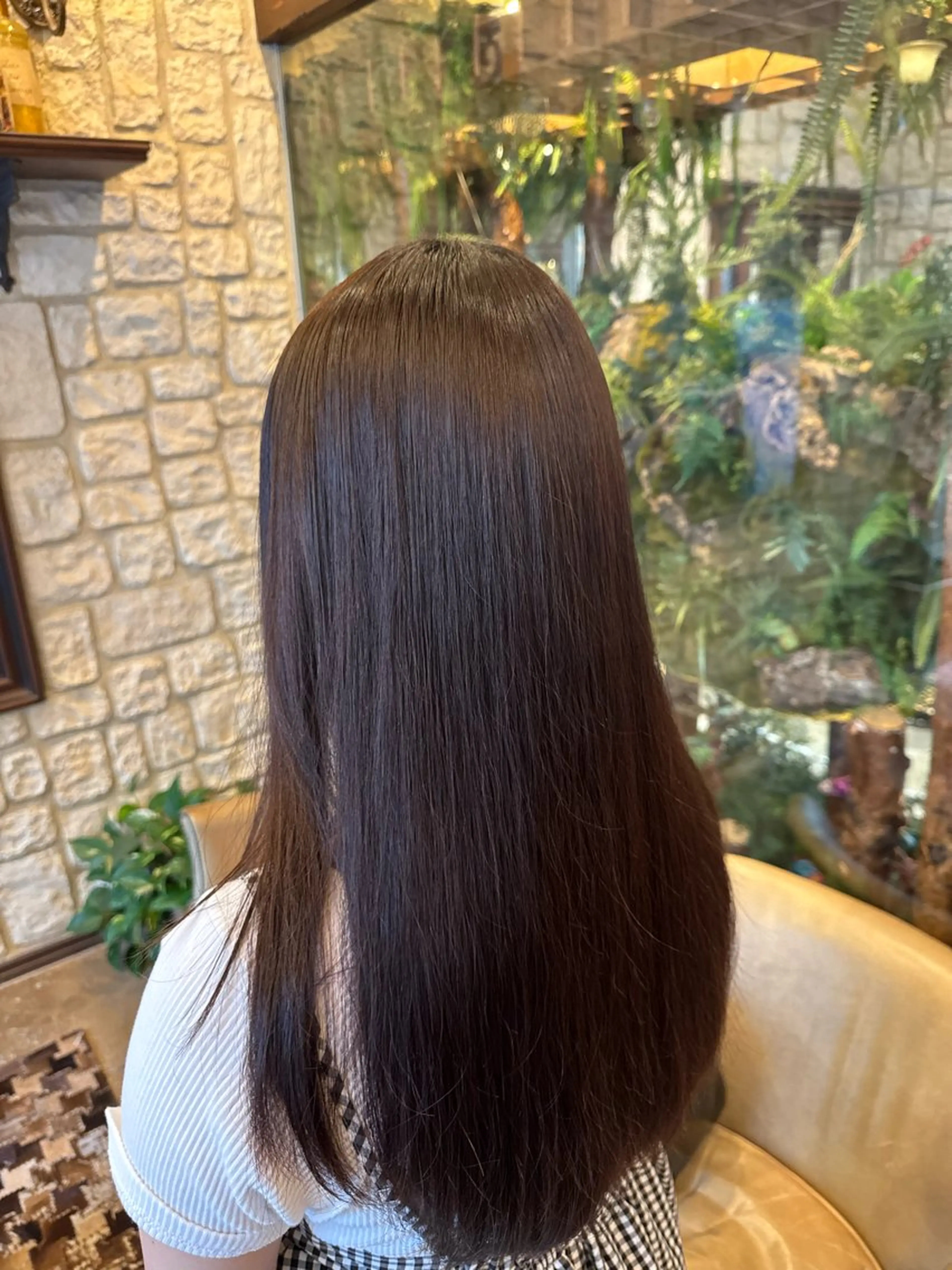 ロング 縮毛矯正 ヘアカラー 小野聡一郎/デザイン カラー/縮毛矯正特化のヘアスタイル