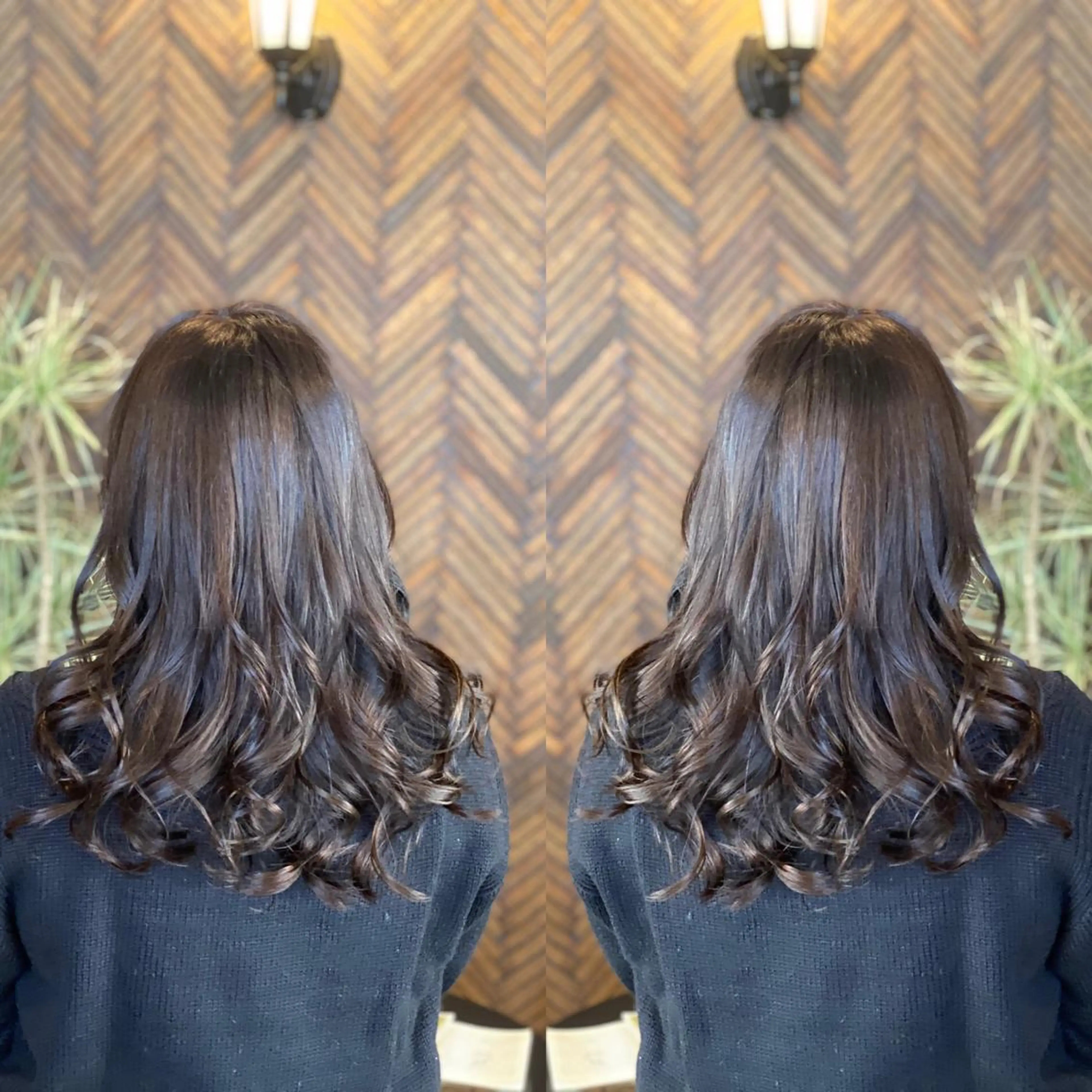 セミロング カラー カット ヘアカラー トリートメント tocca 💜石田愛結💜のヘアスタイル