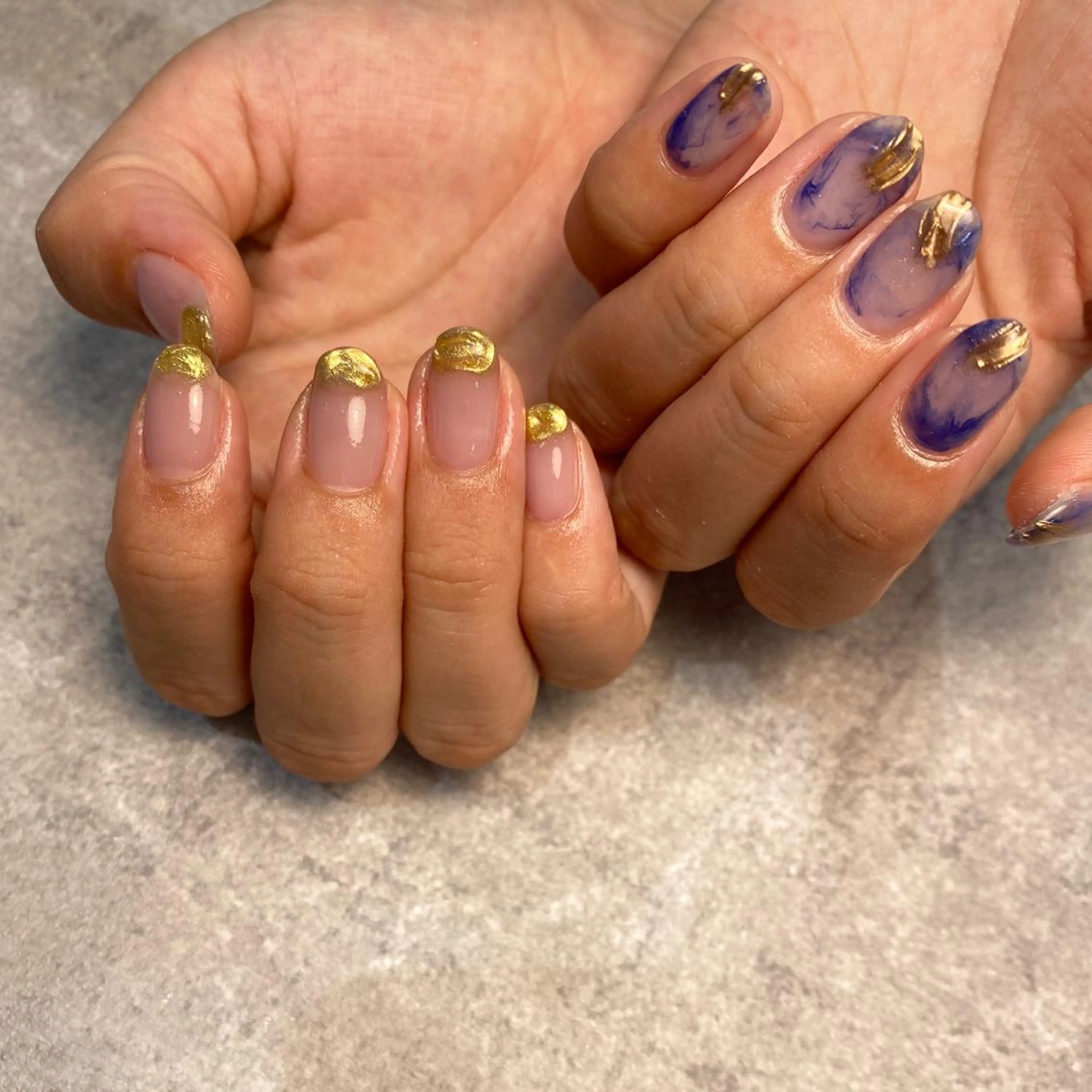 ネイル ハンドネイル NINEnami ニュアンスネイルのネイルデザイン