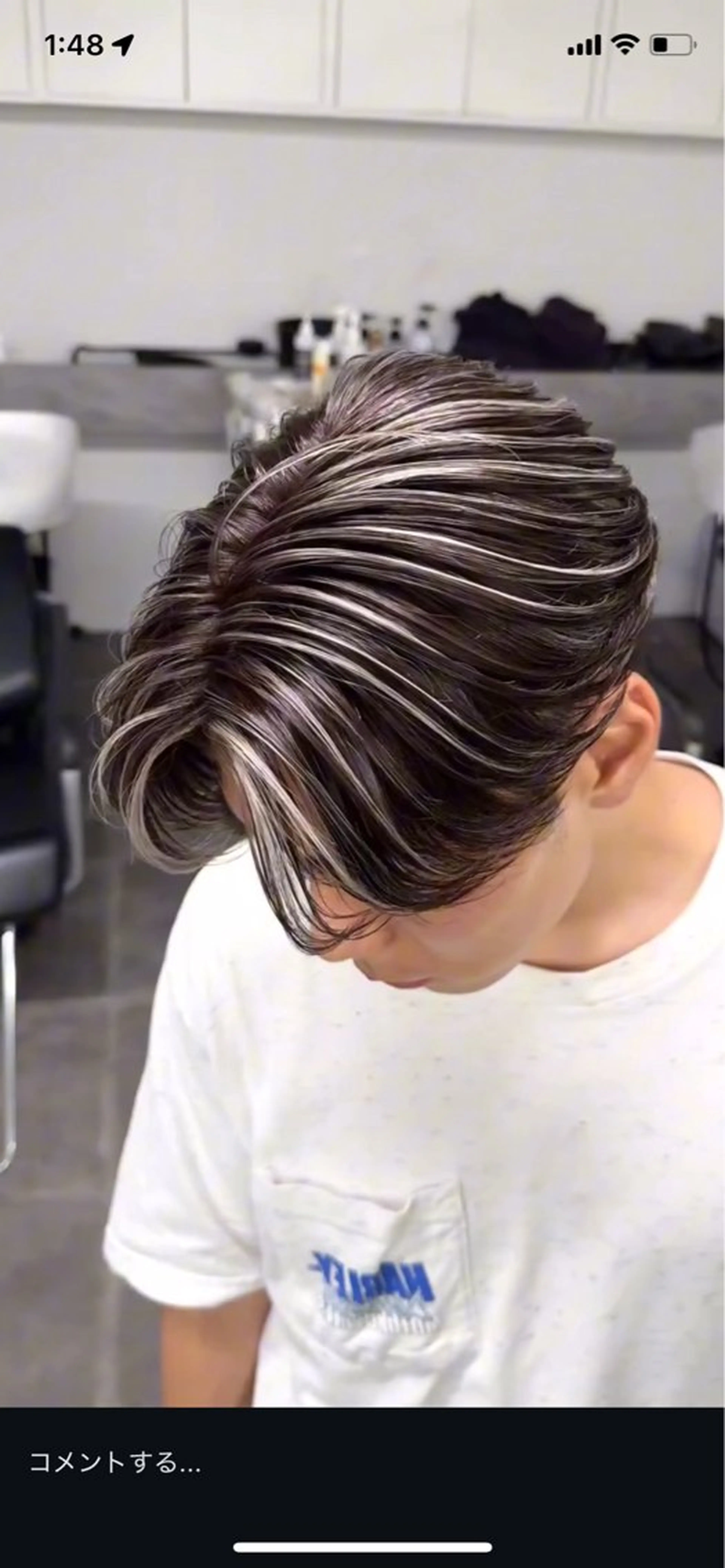 ショート ハイライト ヘアカラー 村田 健のヘアスタイル