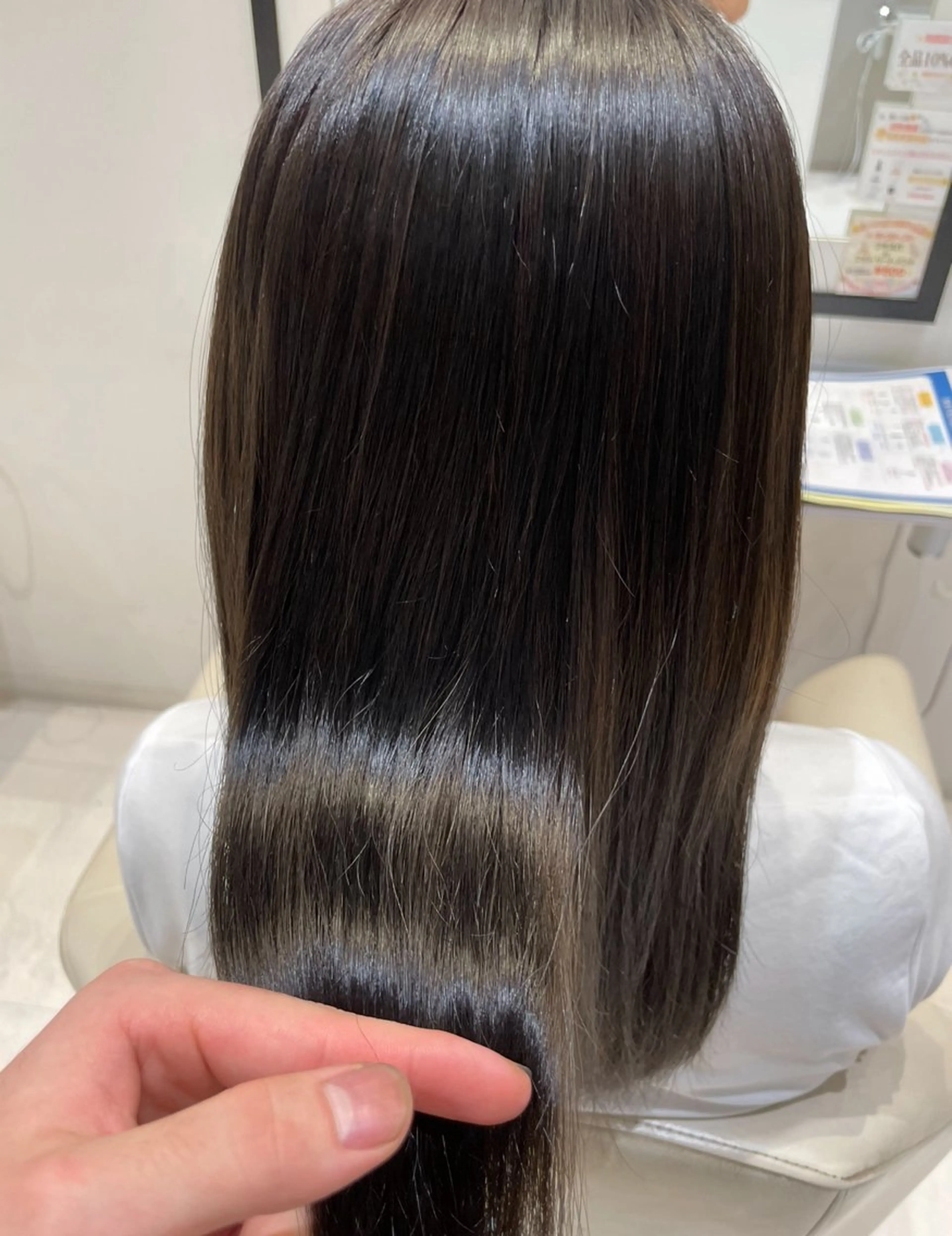 ロング ヘアアレンジ トリートメント カット トリートメント k-twoたき✨艶感 カラー／美髪矯正のヘアスタイル