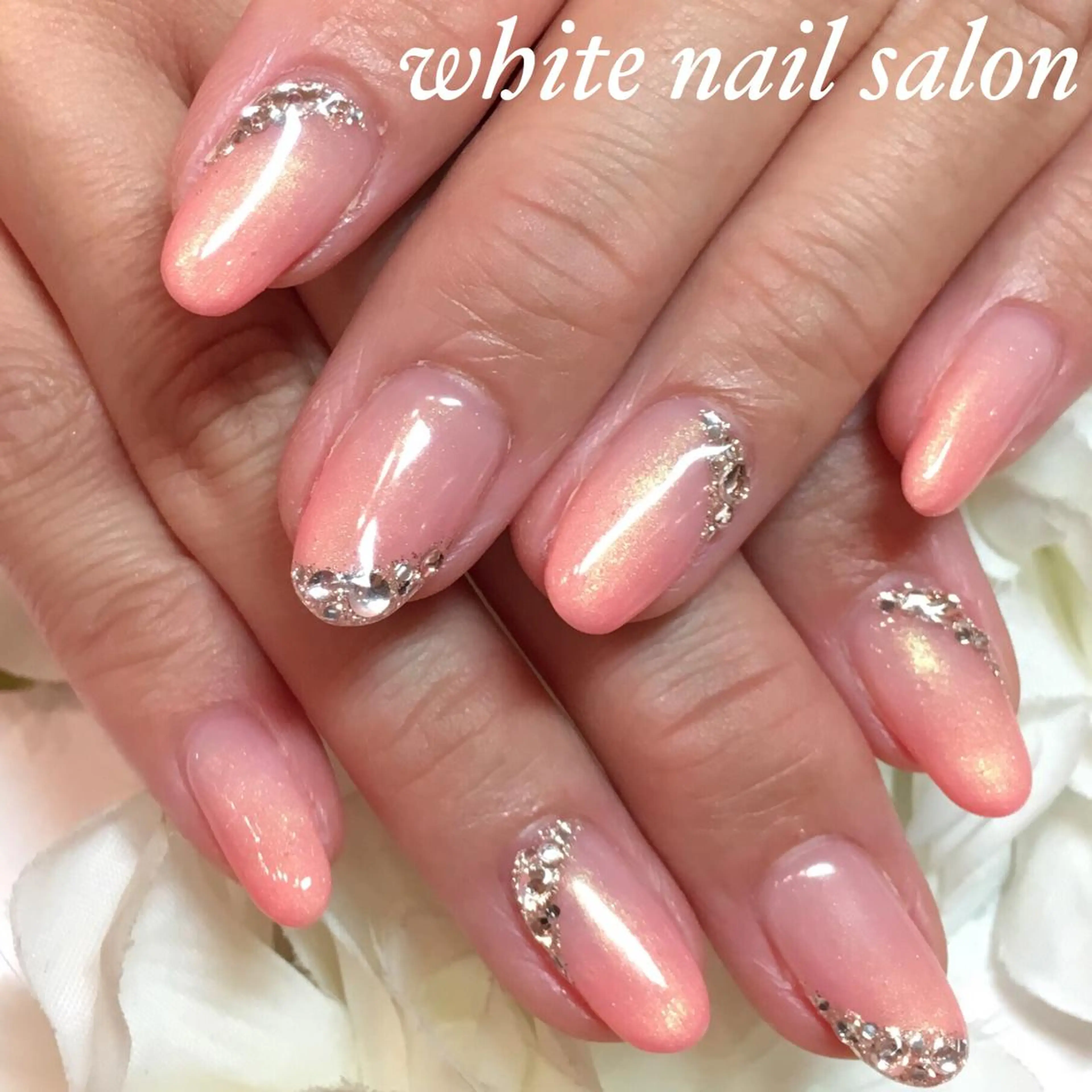 ネイル アートネイル フレンチネイル ジェルネイル オフィスネイル シンプルネイル ハンドネイル white nail salonのネイルデザイン