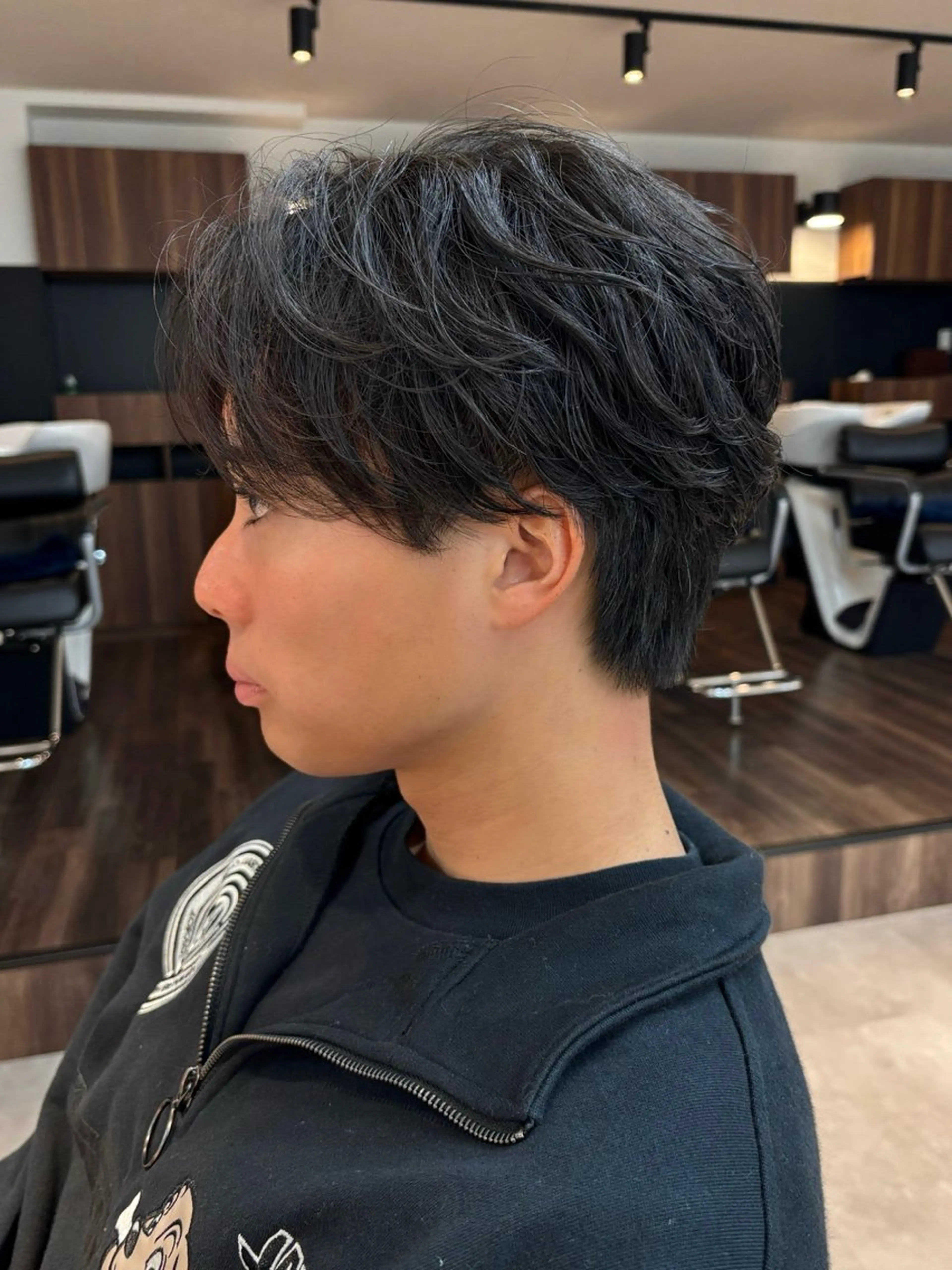 パーマ メンズ フェザーパーマ メンズパーマ カット パーマ 保立/メンズカット 千葉駅フェザーパーマのヘアスタイル