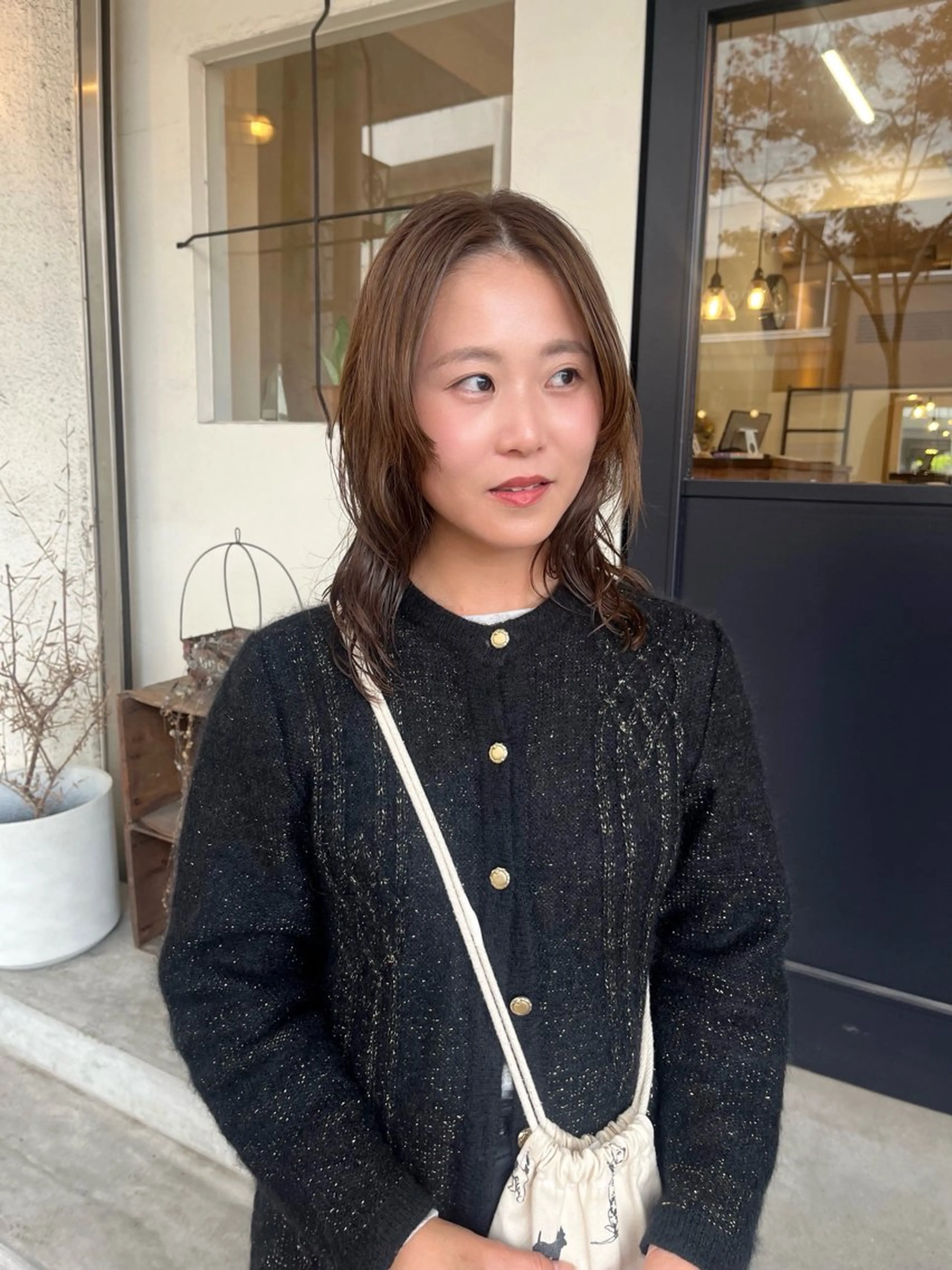 ミディアム カット パーマ haco所属・🌿haco / パーマ/ユリナ🕊️のヘアスタイル