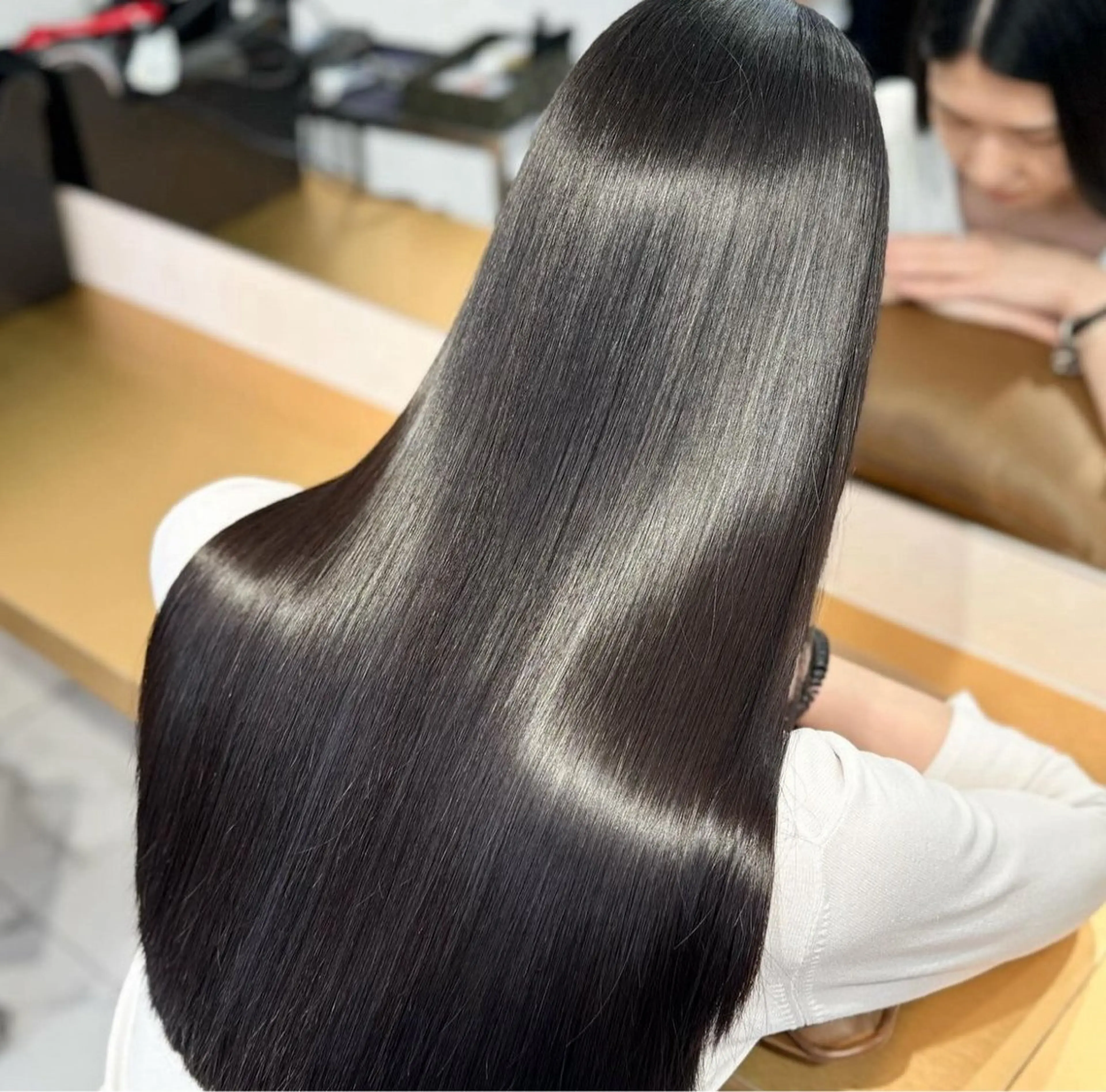 美髪カラー🩵高級トリートメント3種＋カットの写真