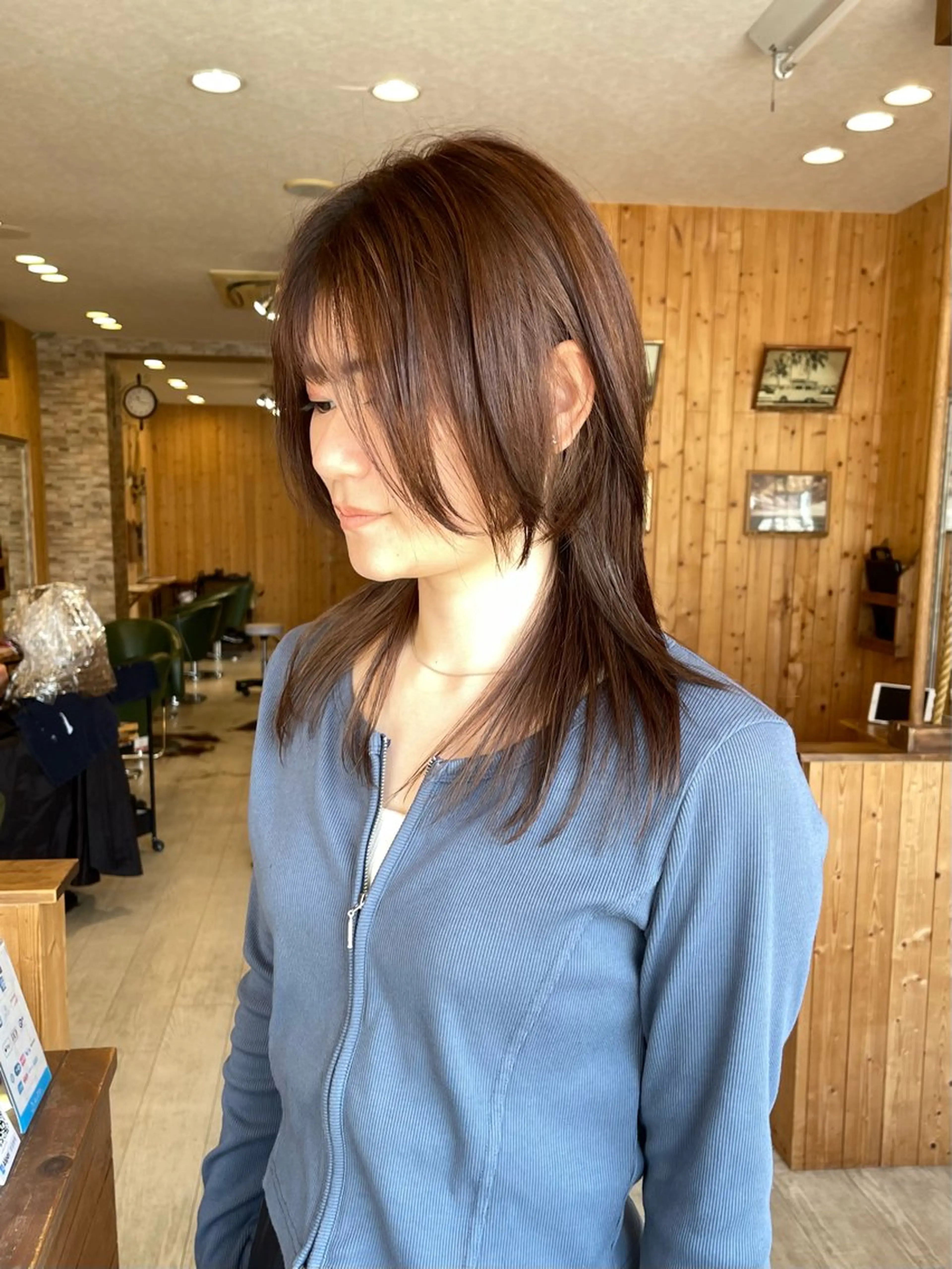 ミディアム カット ヘアカラー 谷山銀二郎/ 副店長のヘアスタイル