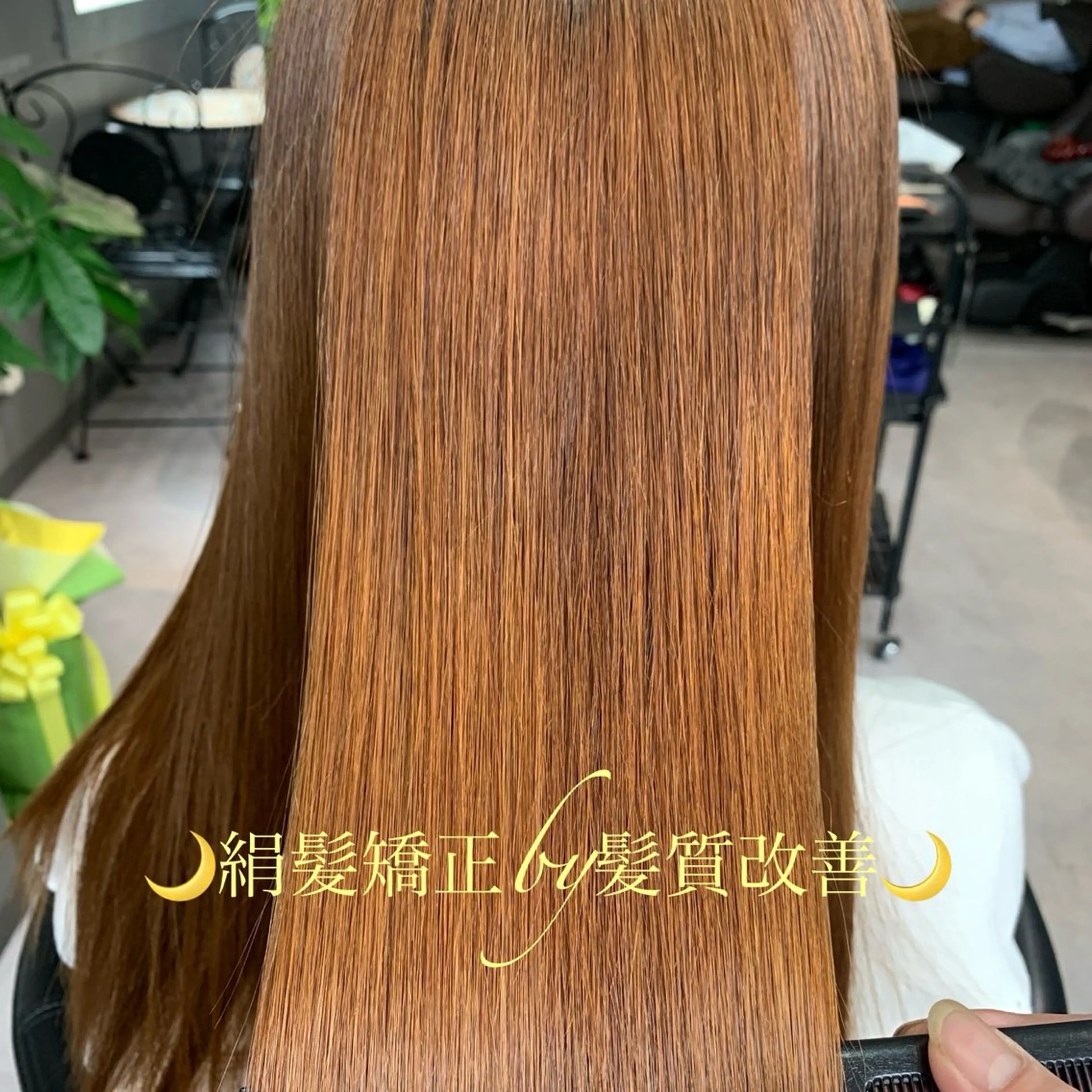 ロング 酸性ストレート Violus GINZAのヘアスタイル