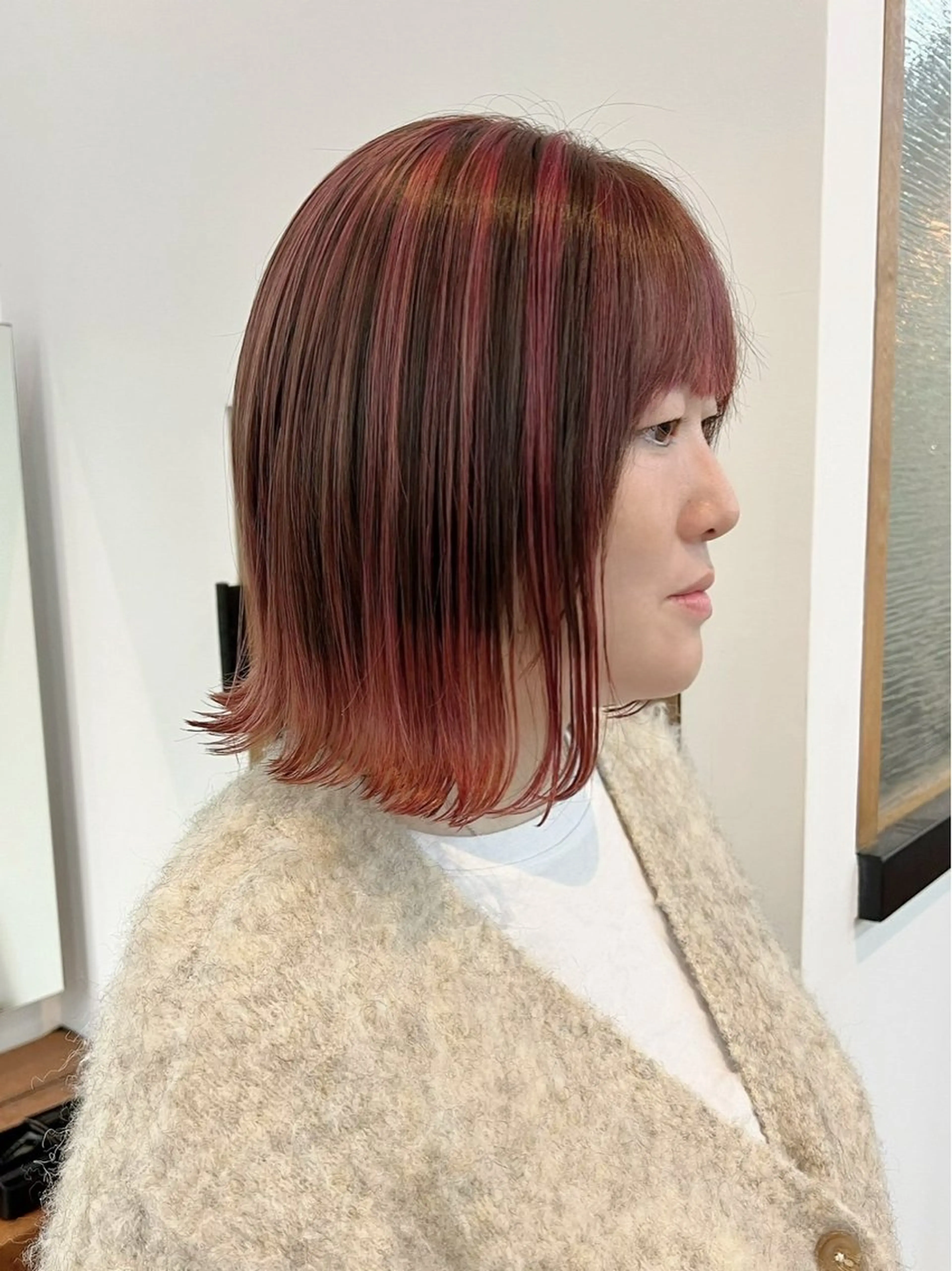 ミディアム 森﨑 雅のヘアスタイル