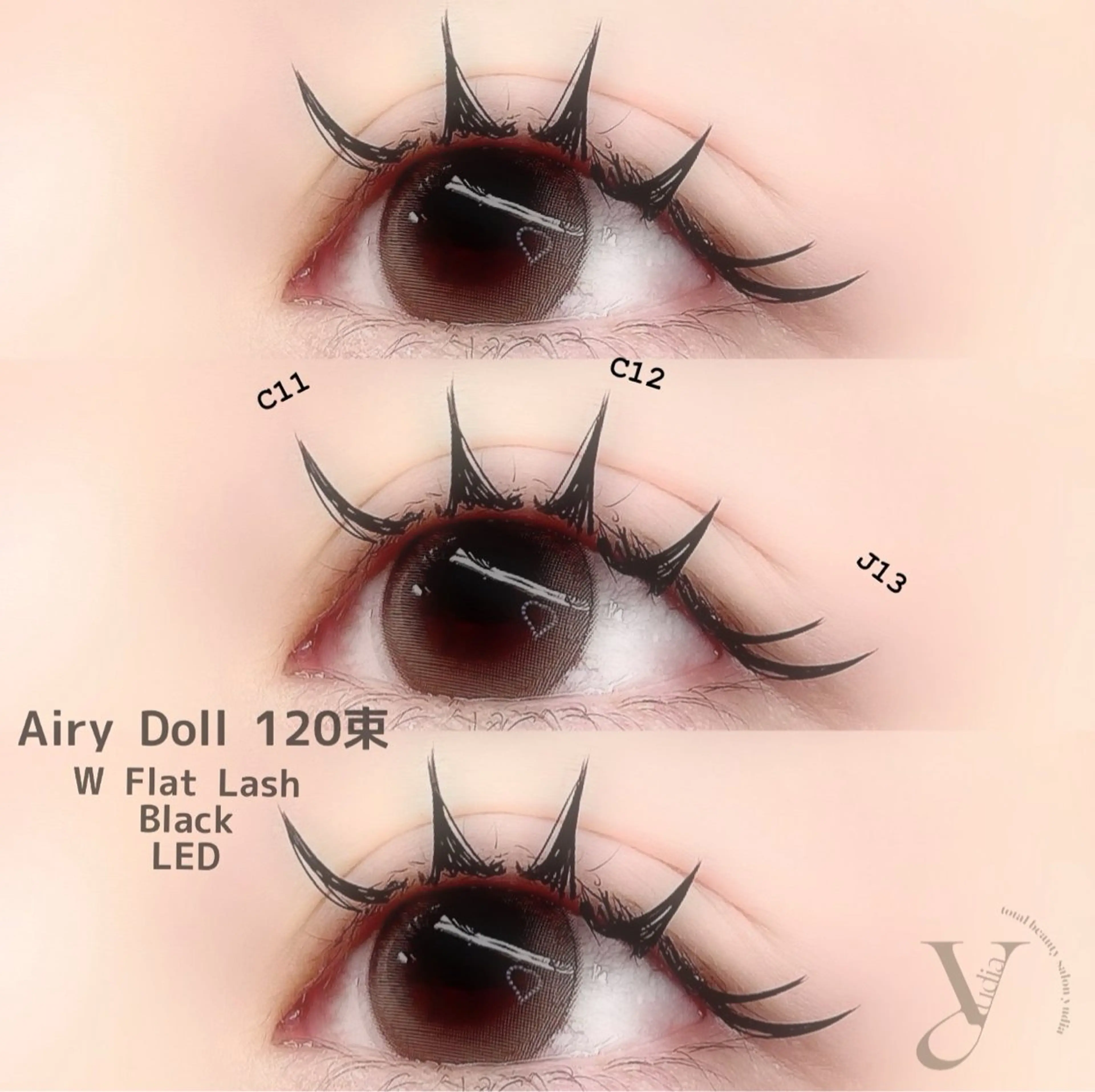 マツエク・マツパ フラットラッシュ マツエク 𝐧𝐞𝐨𝐧新宿 ❤️𝐀𝐲𝐚のマツエク・マツパデザイン