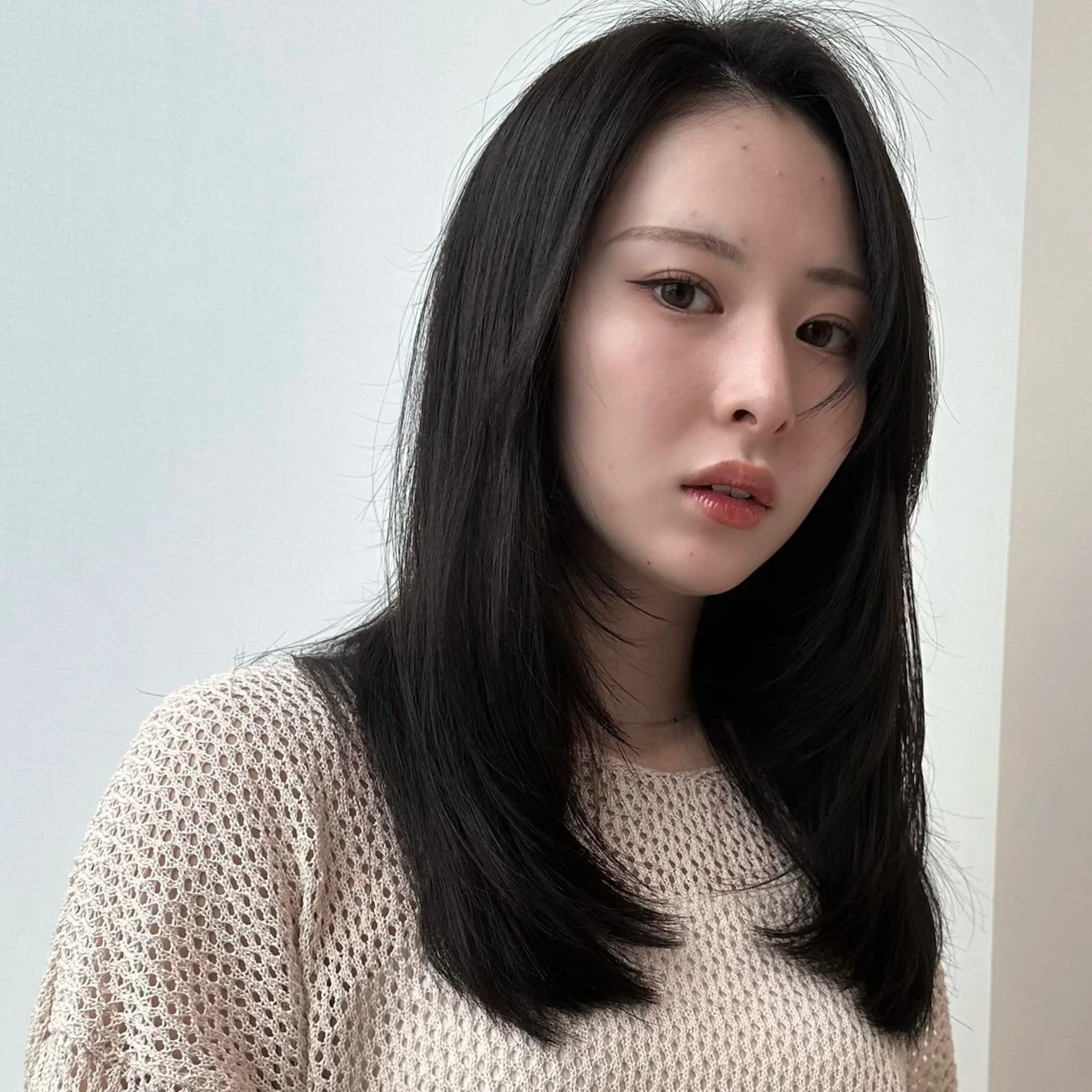 セミロング カラー レイヤーカット 似合わせカット レイヤー/顔周り /透明感🩶高橋大のヘアスタイル