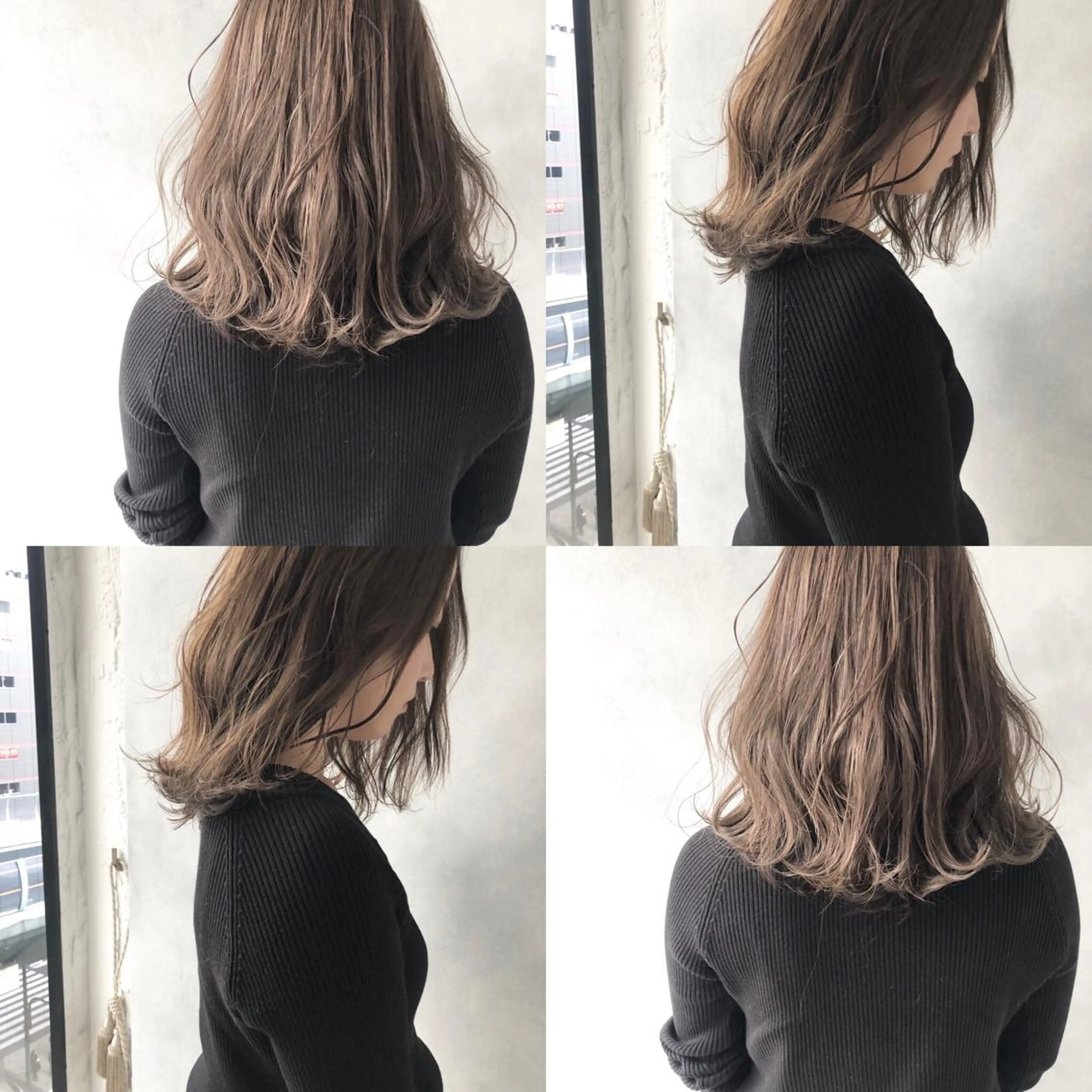 ミディアム 外国人風カラー ハイライト 小澤大輔 YOLO hairのヘアスタイル