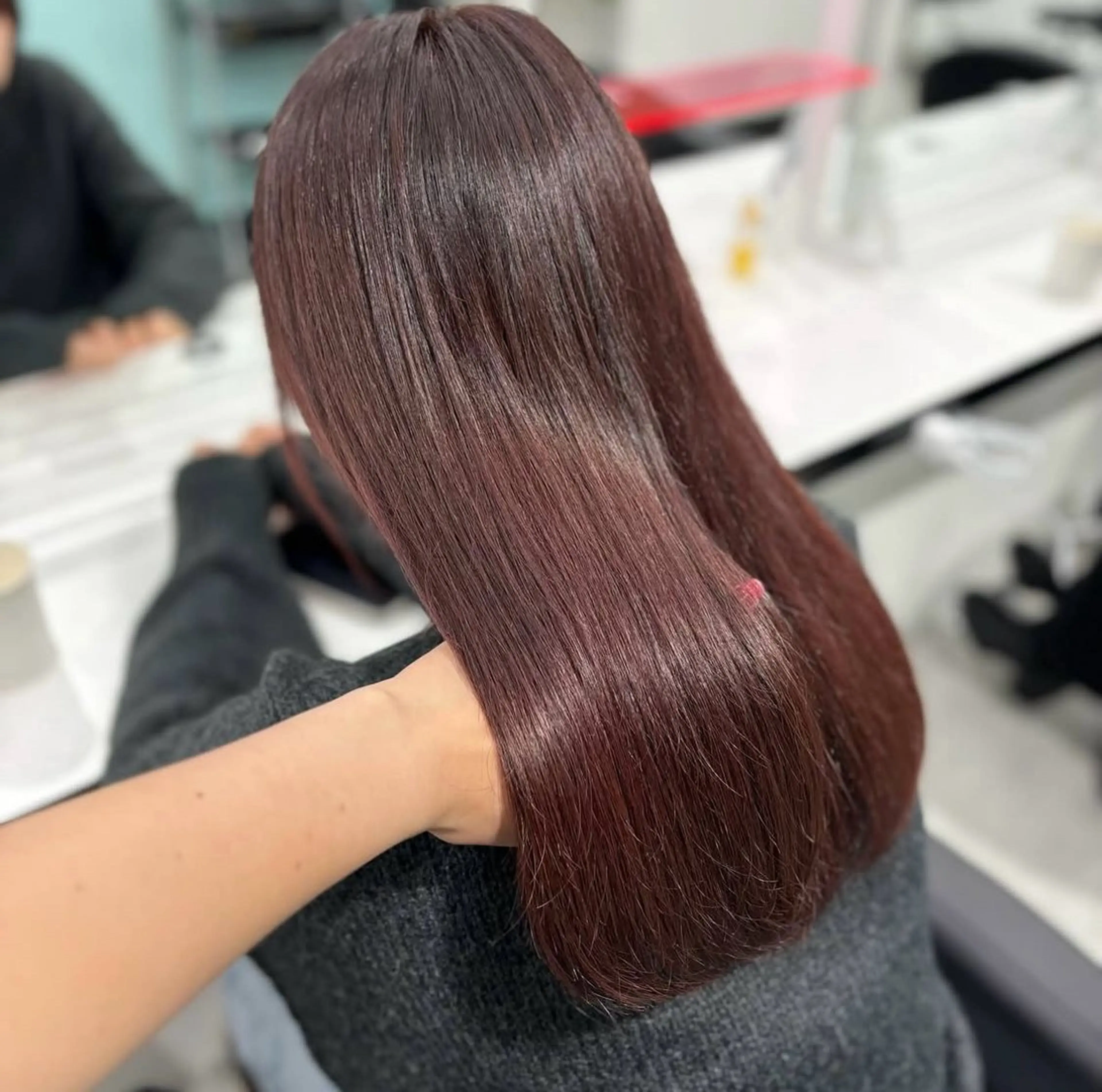 セミロング カラー 透明感うる艶カラー 🤍吉島環のヘアスタイル