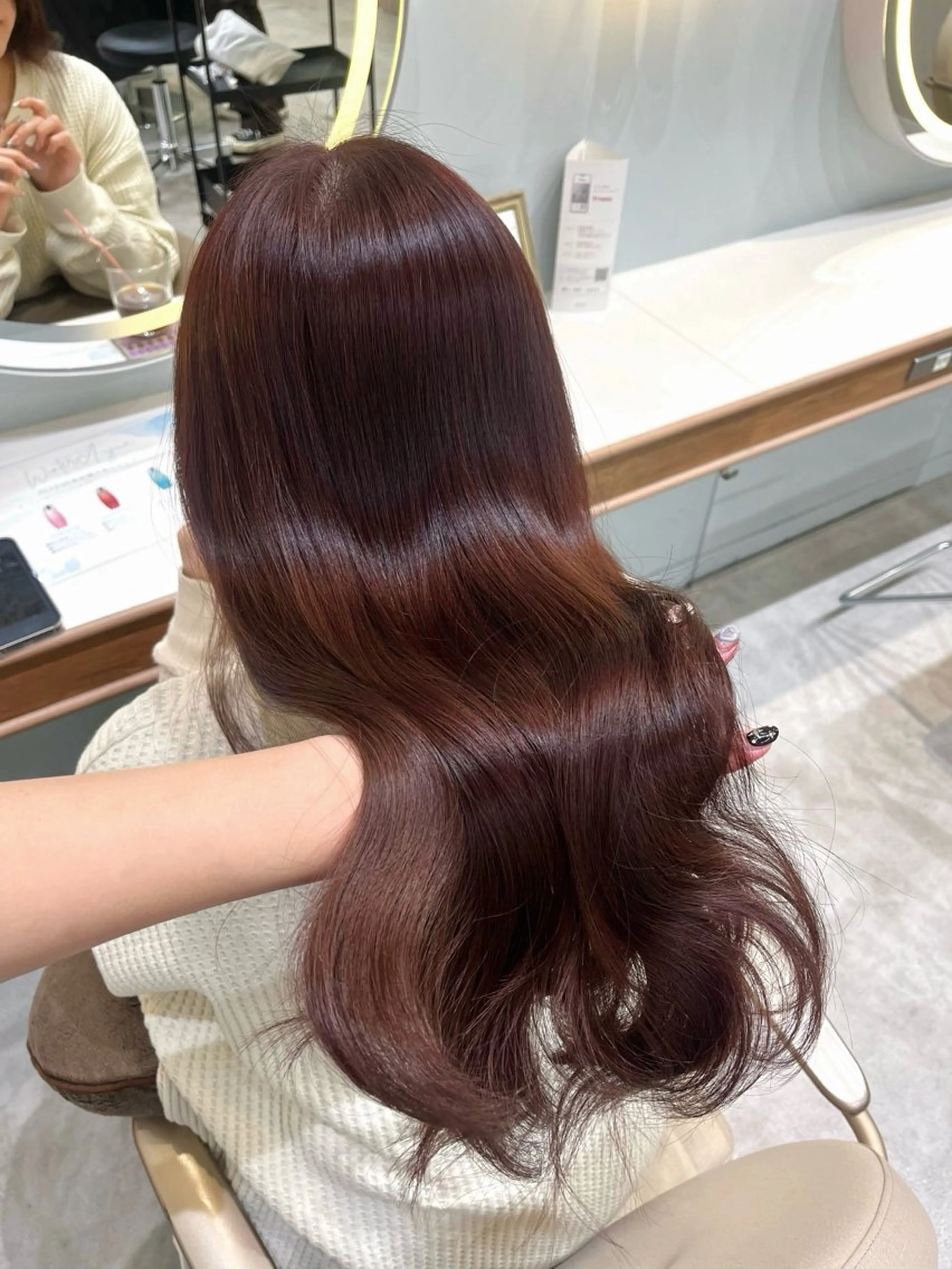 ロング ヘアカラー トリートメント 𝑴𝑰𝑯𝑶 ／ワンホンヘアのヘアスタイル