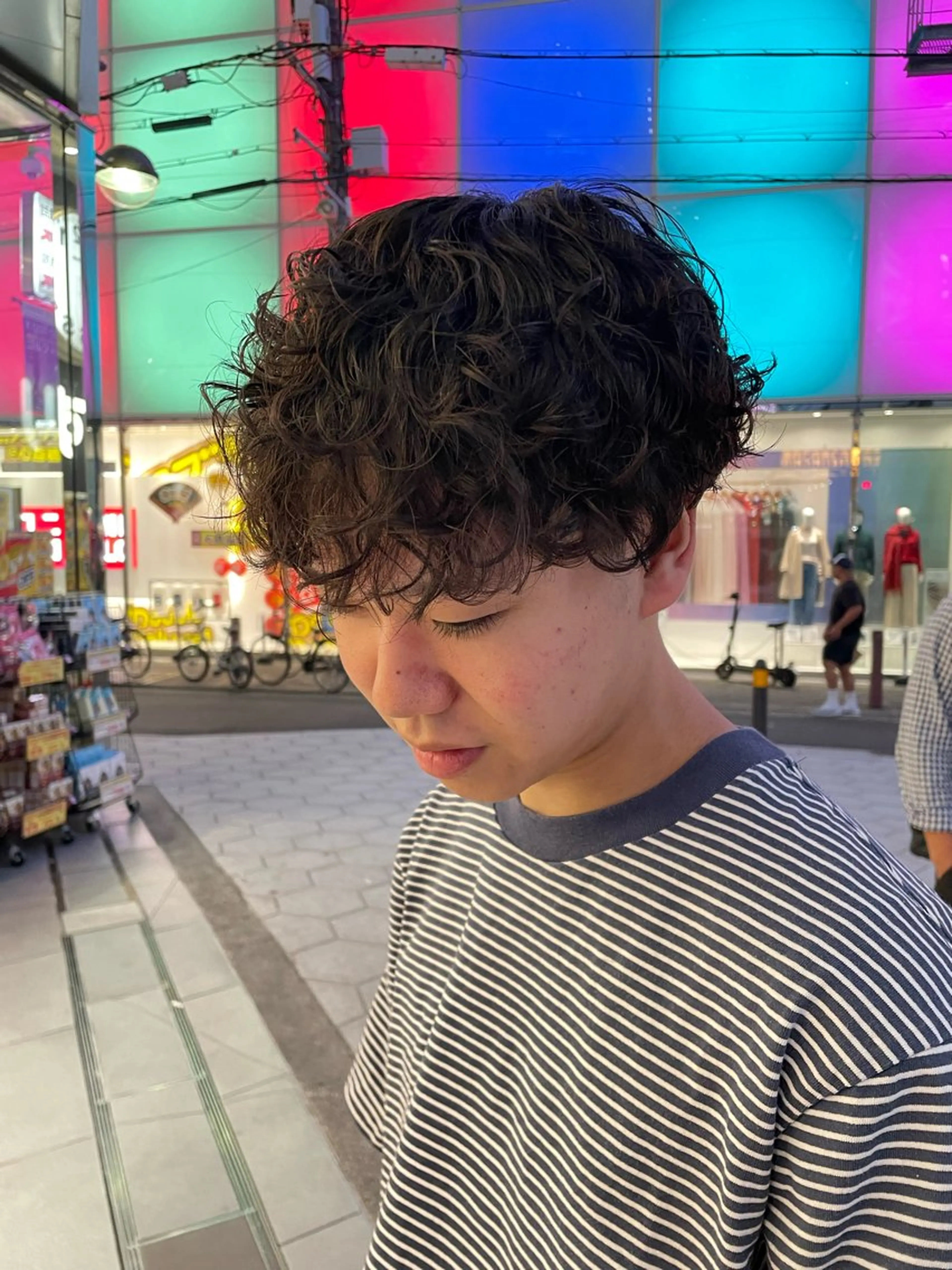 パーマ メンズ カット パーマ 梅田茶屋町 / wakanaのヘアスタイル