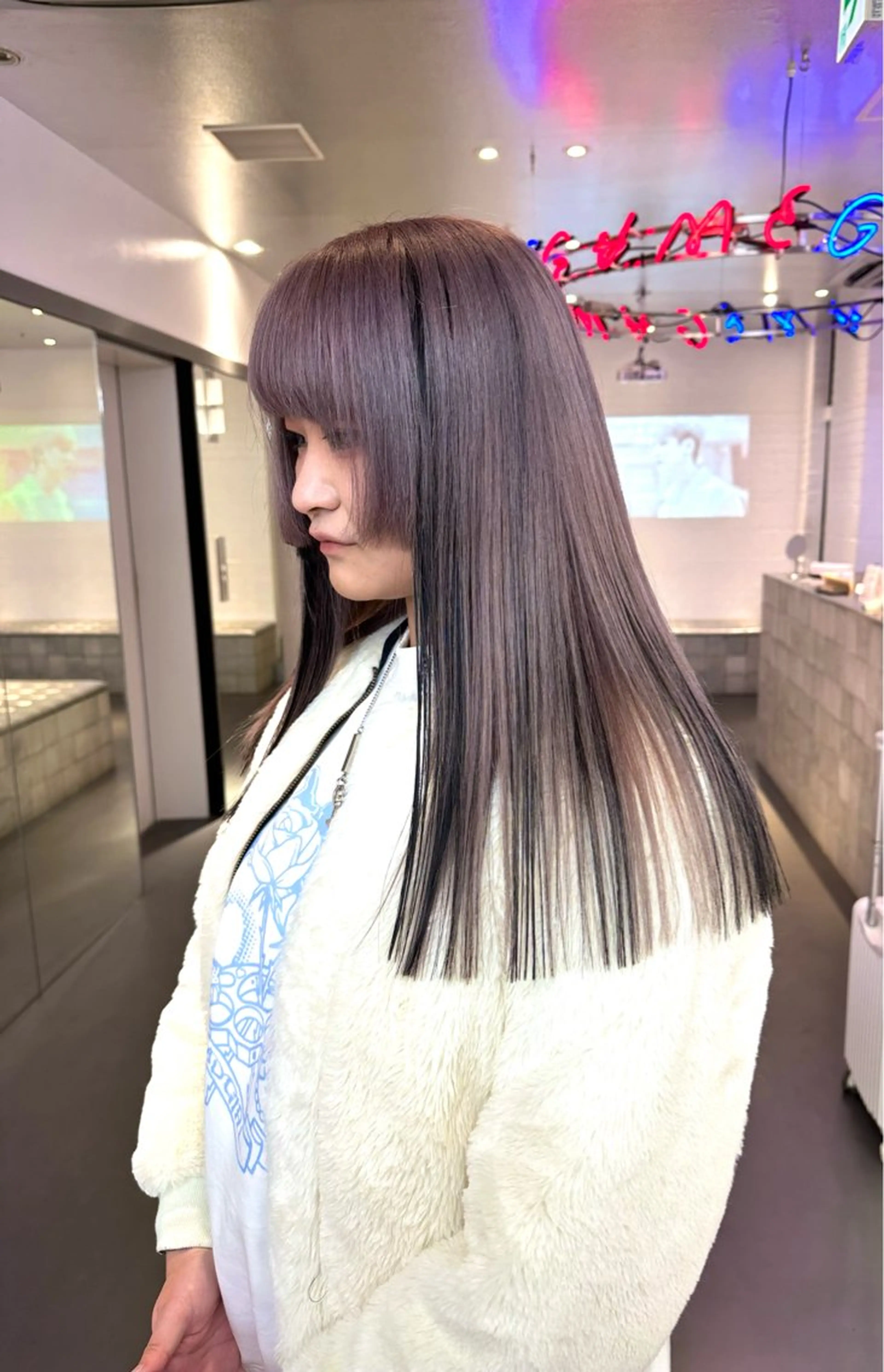 ロング カラー カット ヘアカラー トリートメント 🌈ベージュ艶髪🌈 ボブ/ユウトのヘアスタイル