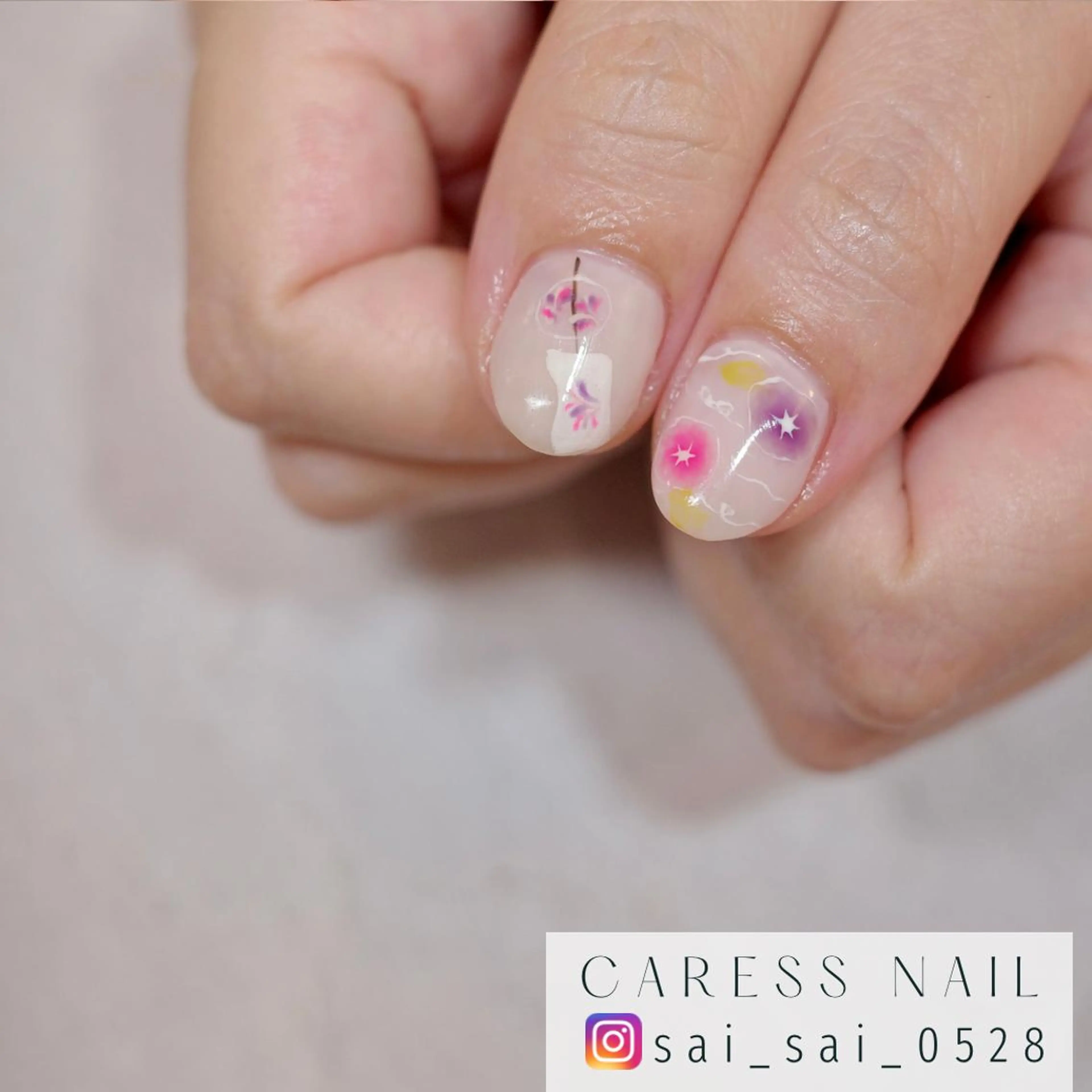 ネイル caress  nail カレスネイル　代々木上原所属・カレスネイル さいのネイルデザイン