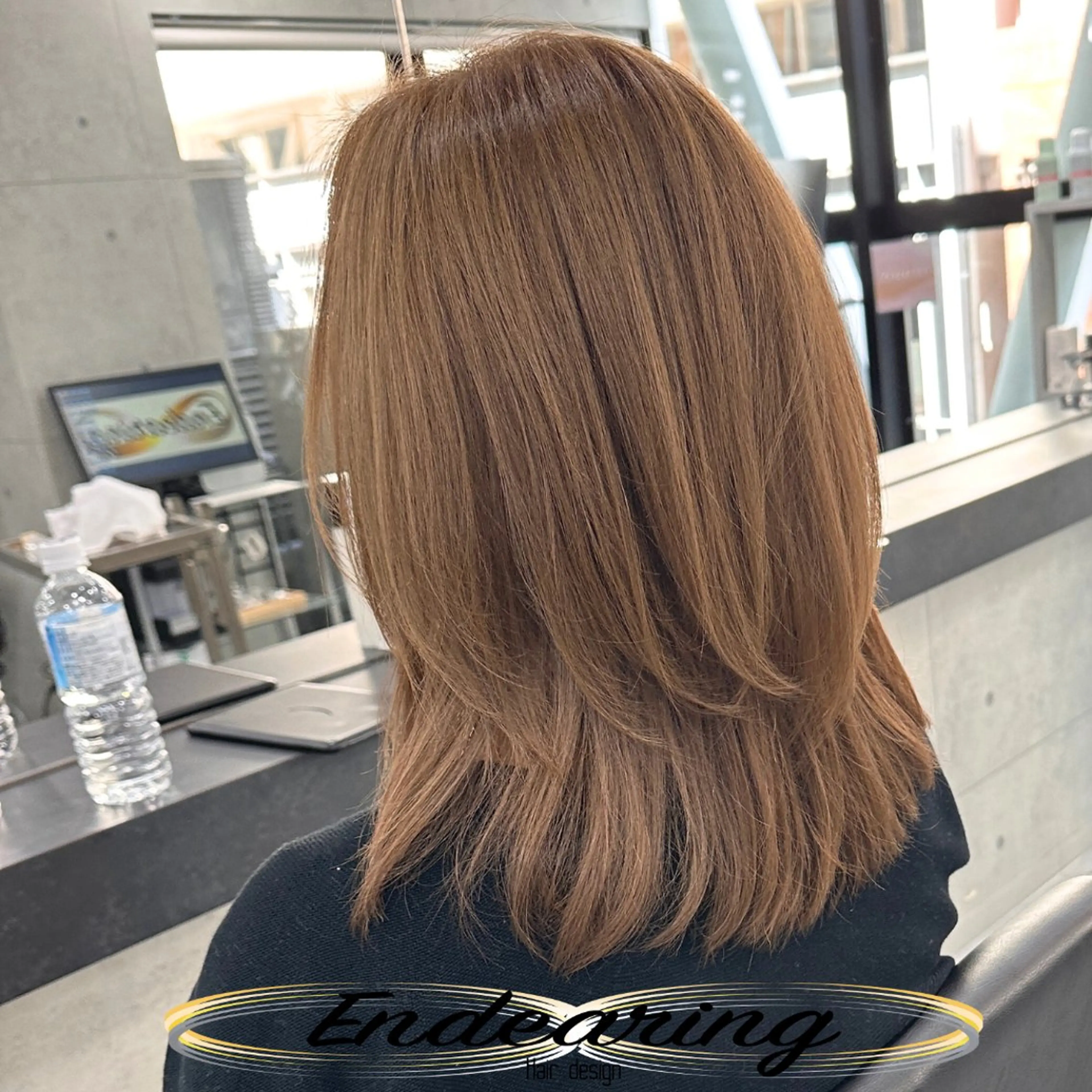 ミディアム レイヤーカット カット ヘアカラー Endearing 銀座/レイヤーカットのヘアスタイル