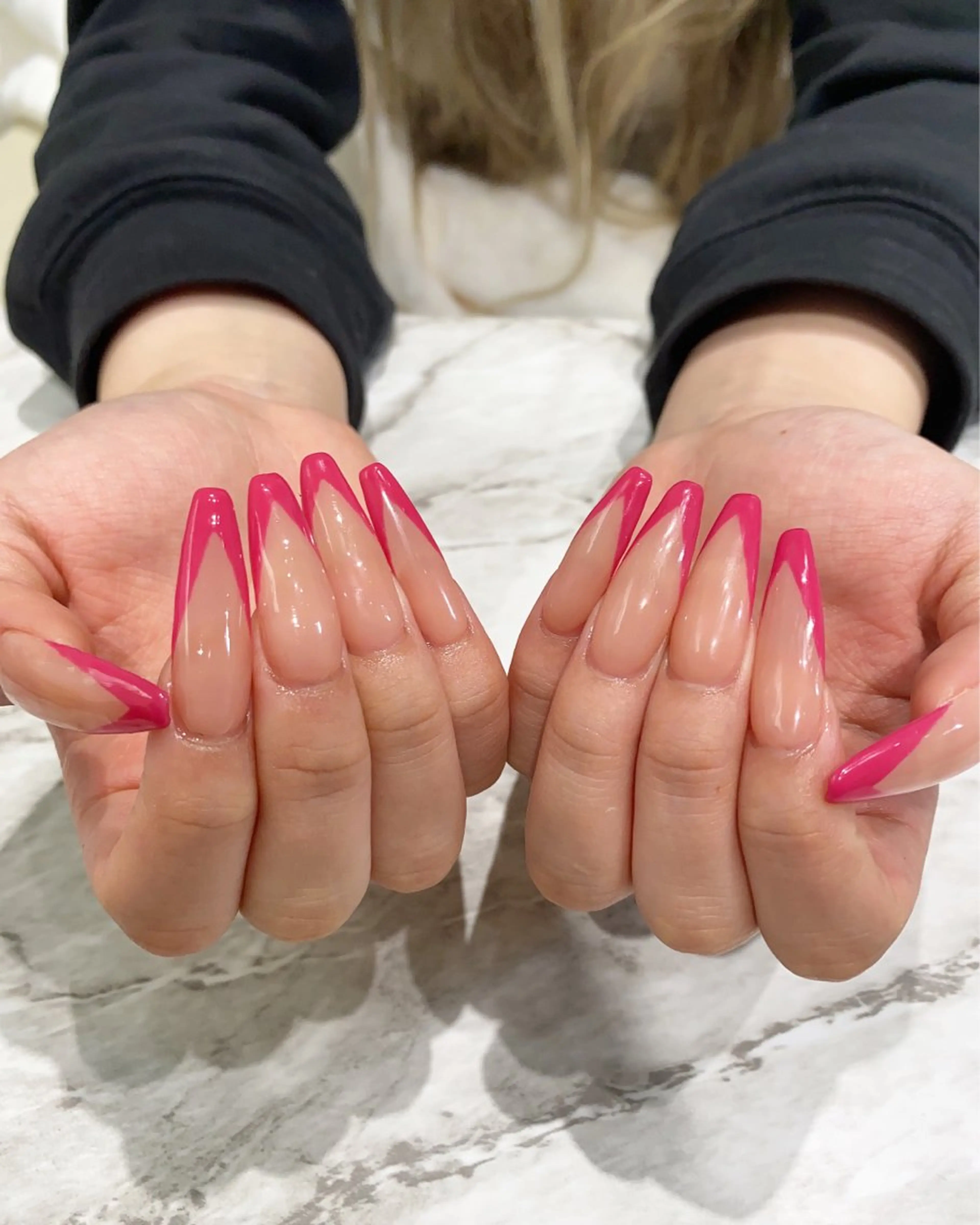 ネイル ロングネイル ハンドネイル フットネイル ハンドケア nail salon  AlgeTy所属・✴︎:.｡. MAKI.｡.:✴︎のネイルデザイン