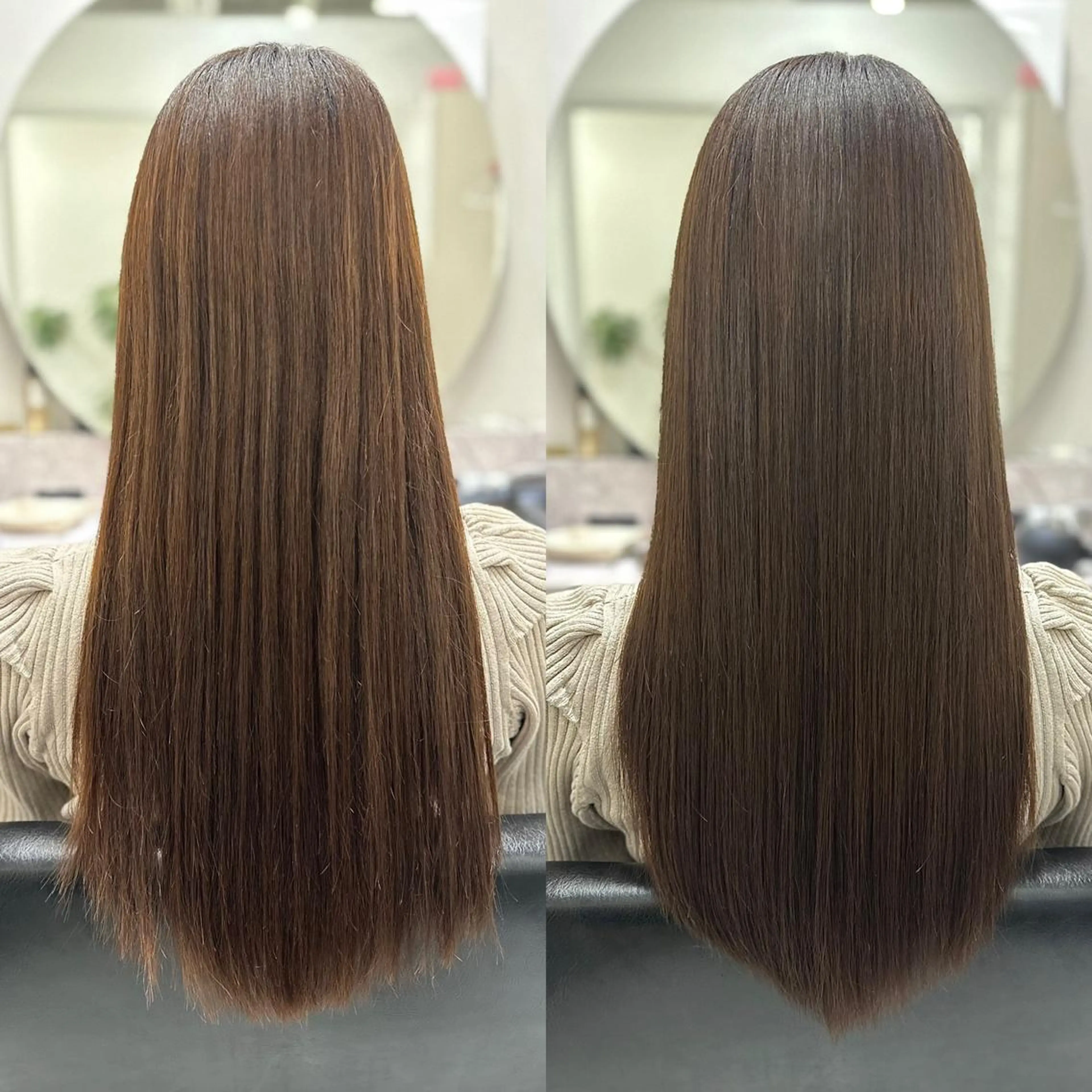 ロング カット ヘアカラー 縮毛矯正 トリートメント JYO 髪質改善専門家のヘアスタイル