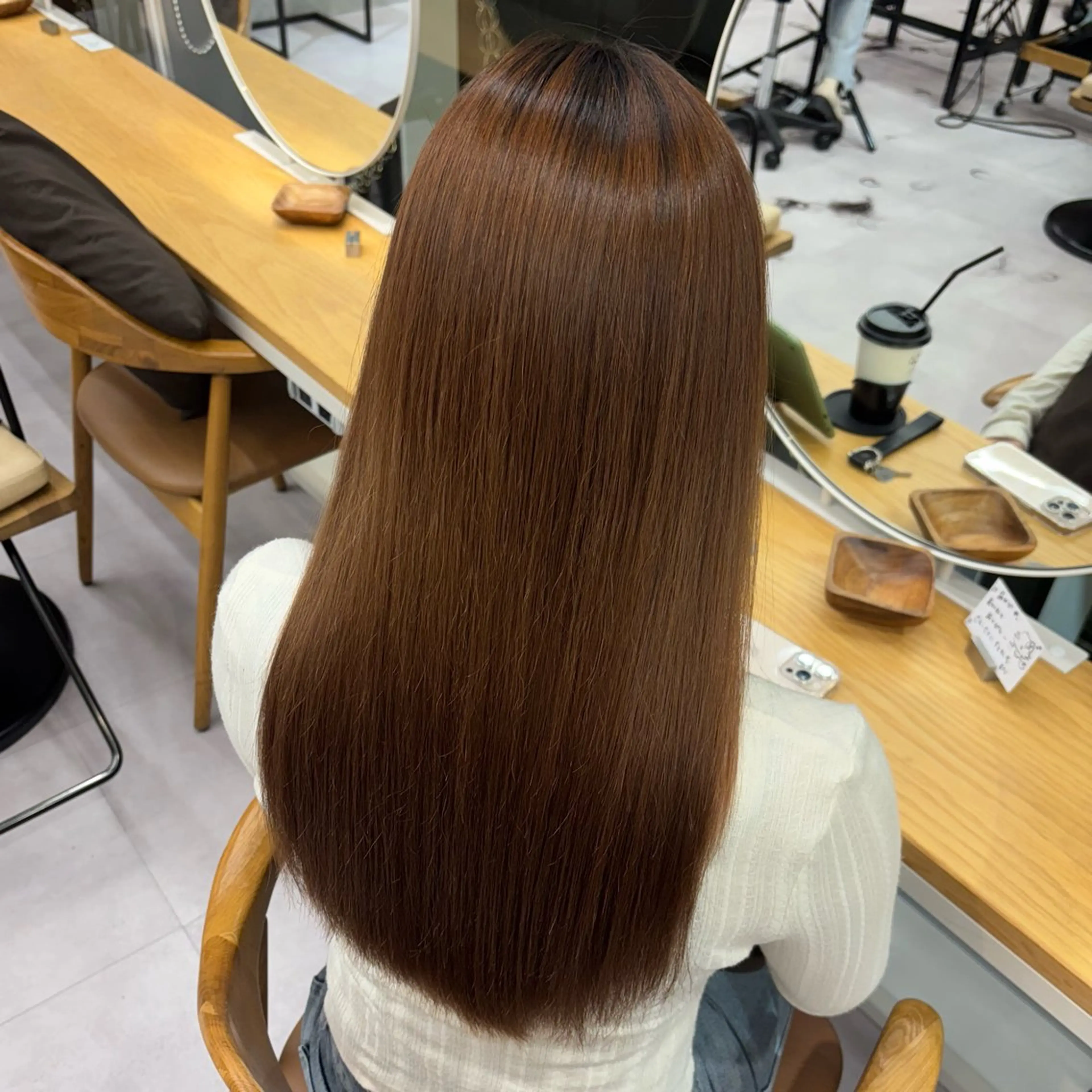 トリートメント るな🎀 銀座暖色カラー🌈♡のヘアスタイル