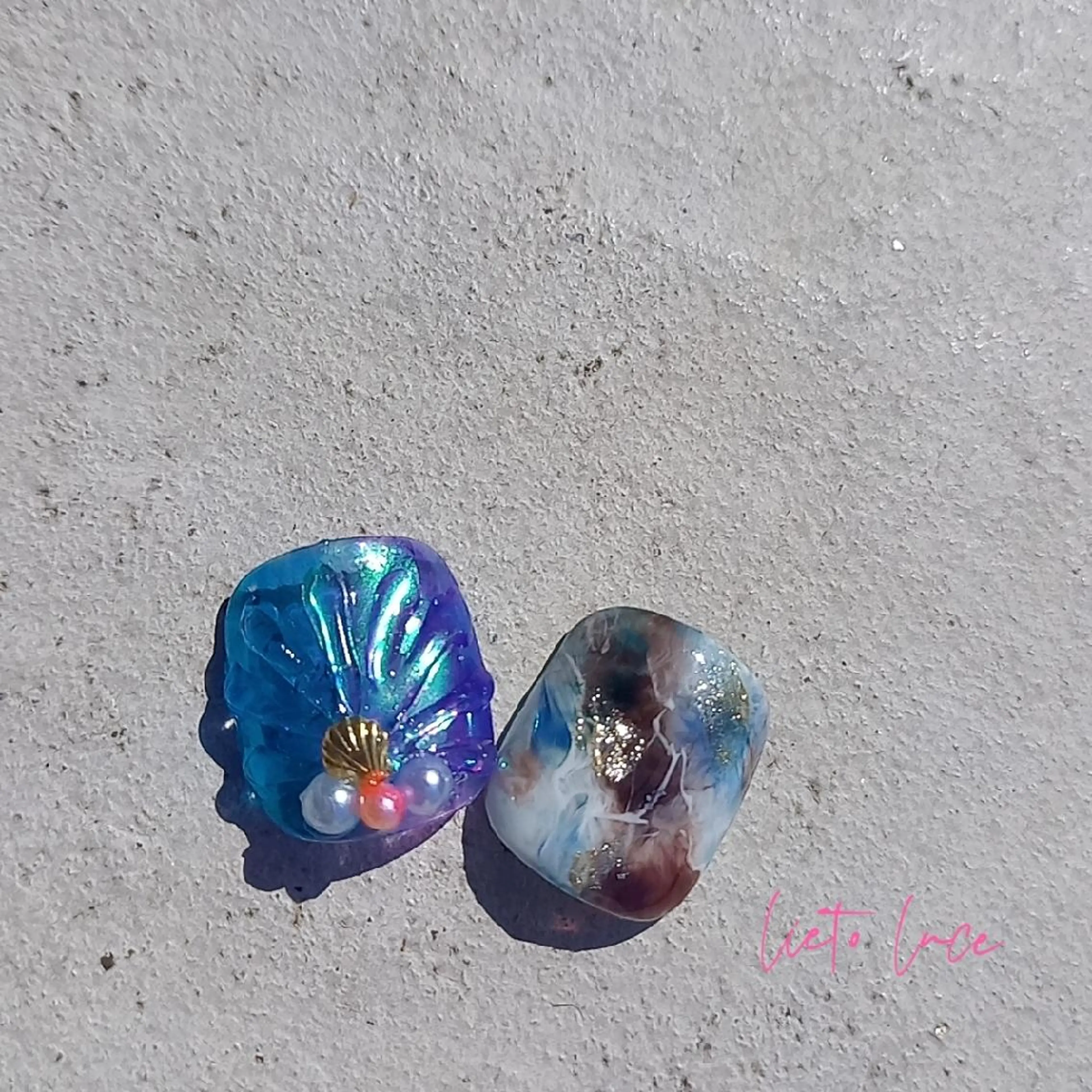 ネイル アートネイル フットネイル フットネイル lieto luce Yukaのネイルデザイン