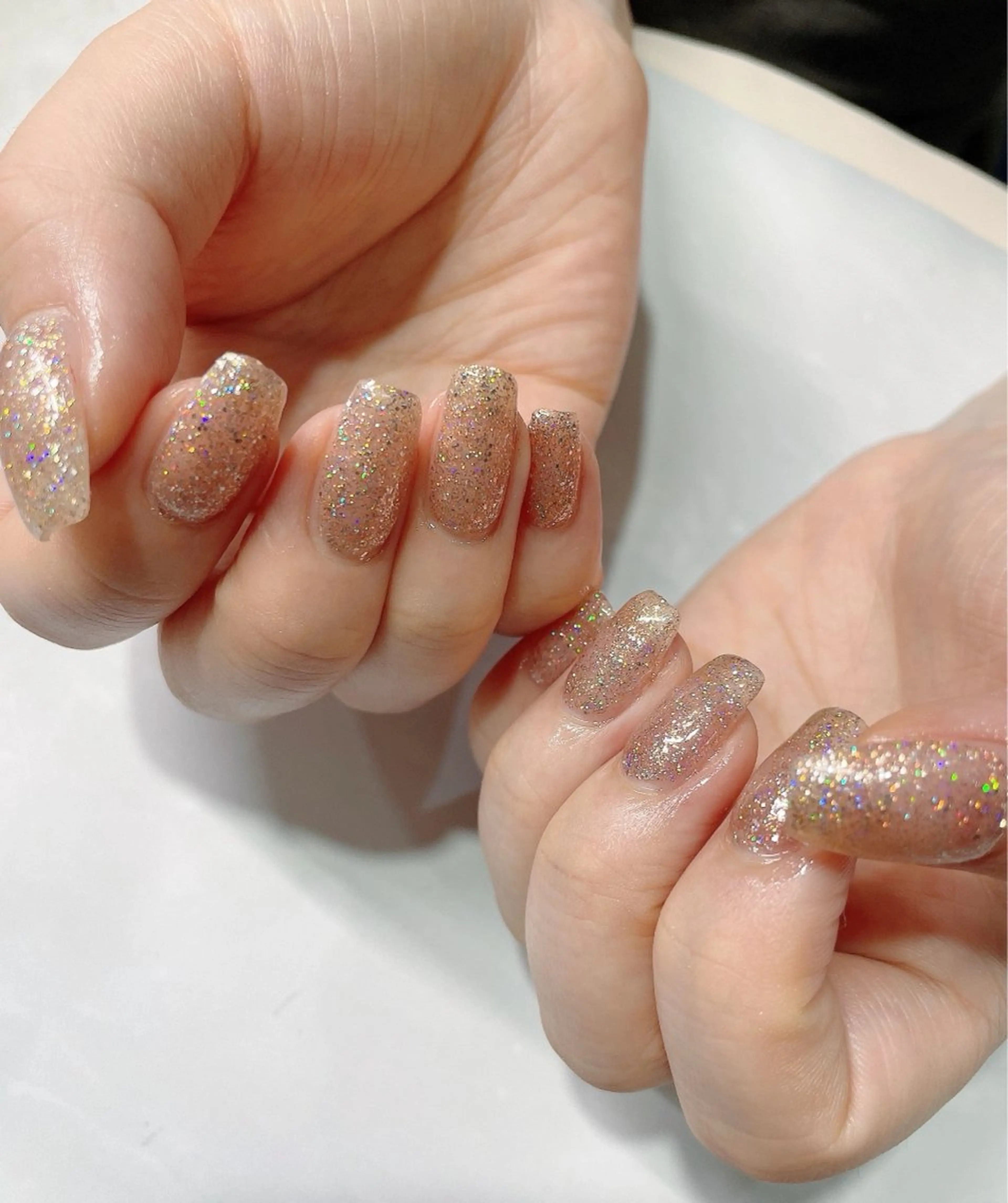 ネイル フラッシュネイル ワンカラーネイル 梶原 久美のネイルデザイン