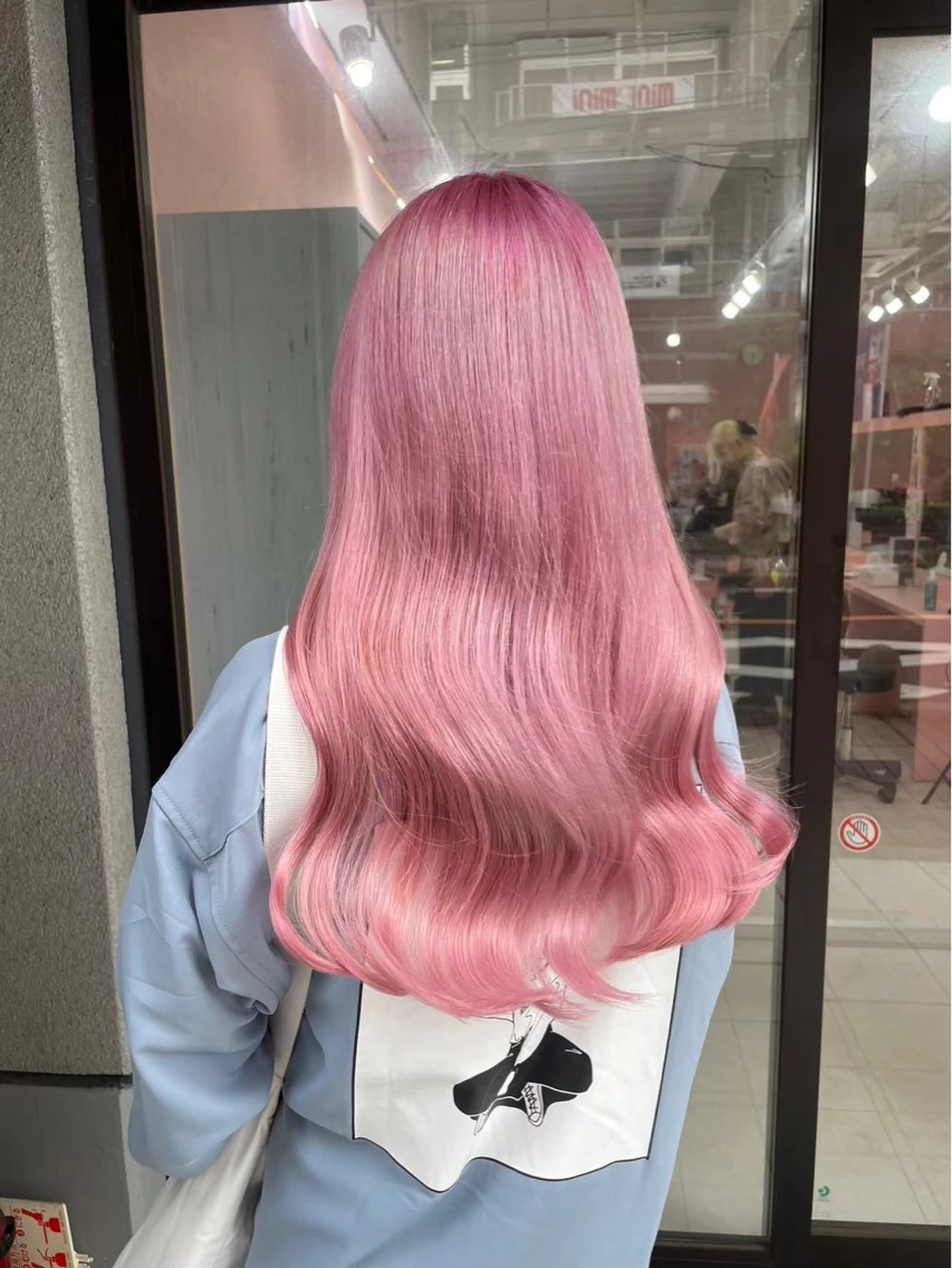 ロング カラー ヘアカラー トリートメント ヘアセット ミルクティー/ピンク カラー/ みう🎀のヘアスタイル