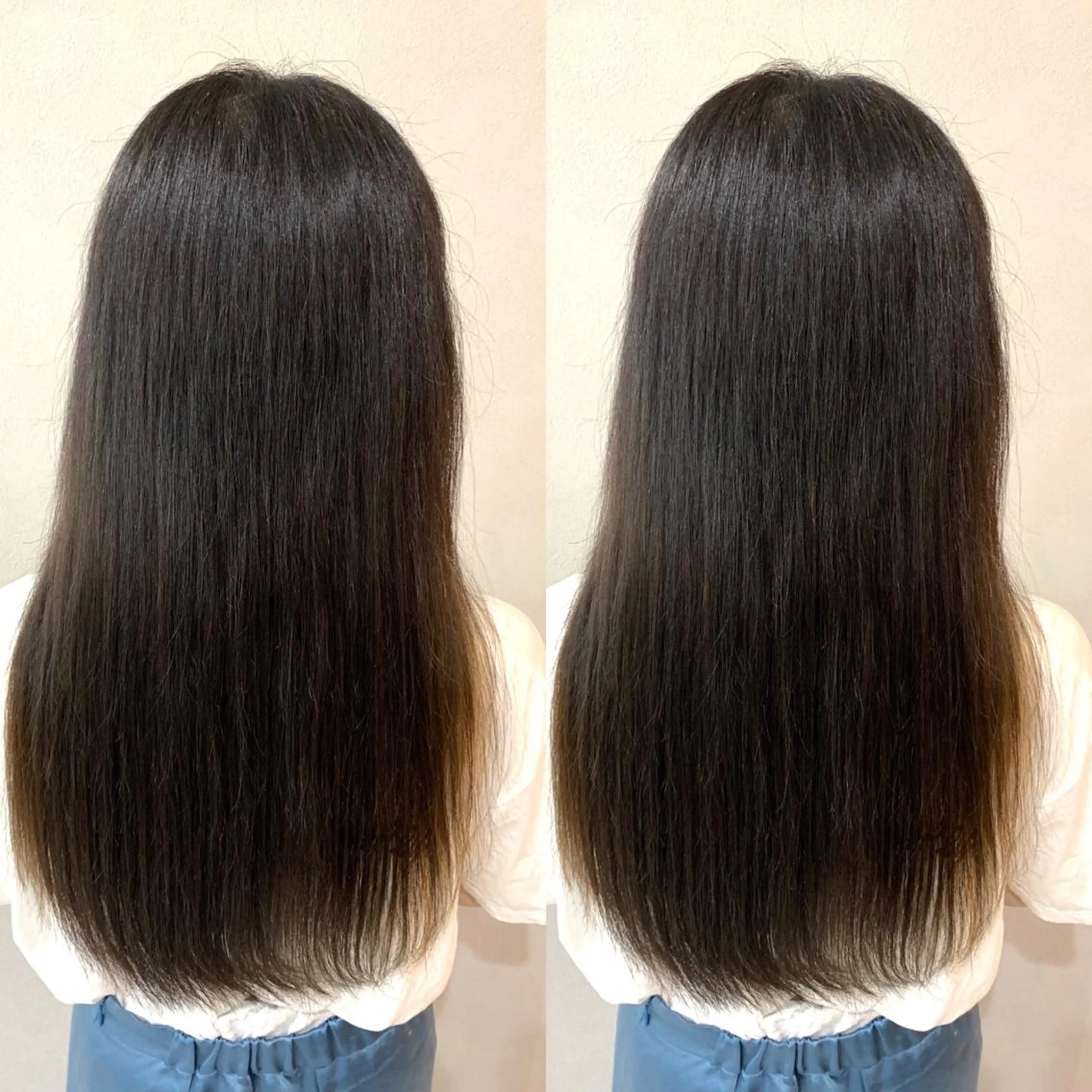 ロング 髪質改善 貸切サロンのヘアスタイル