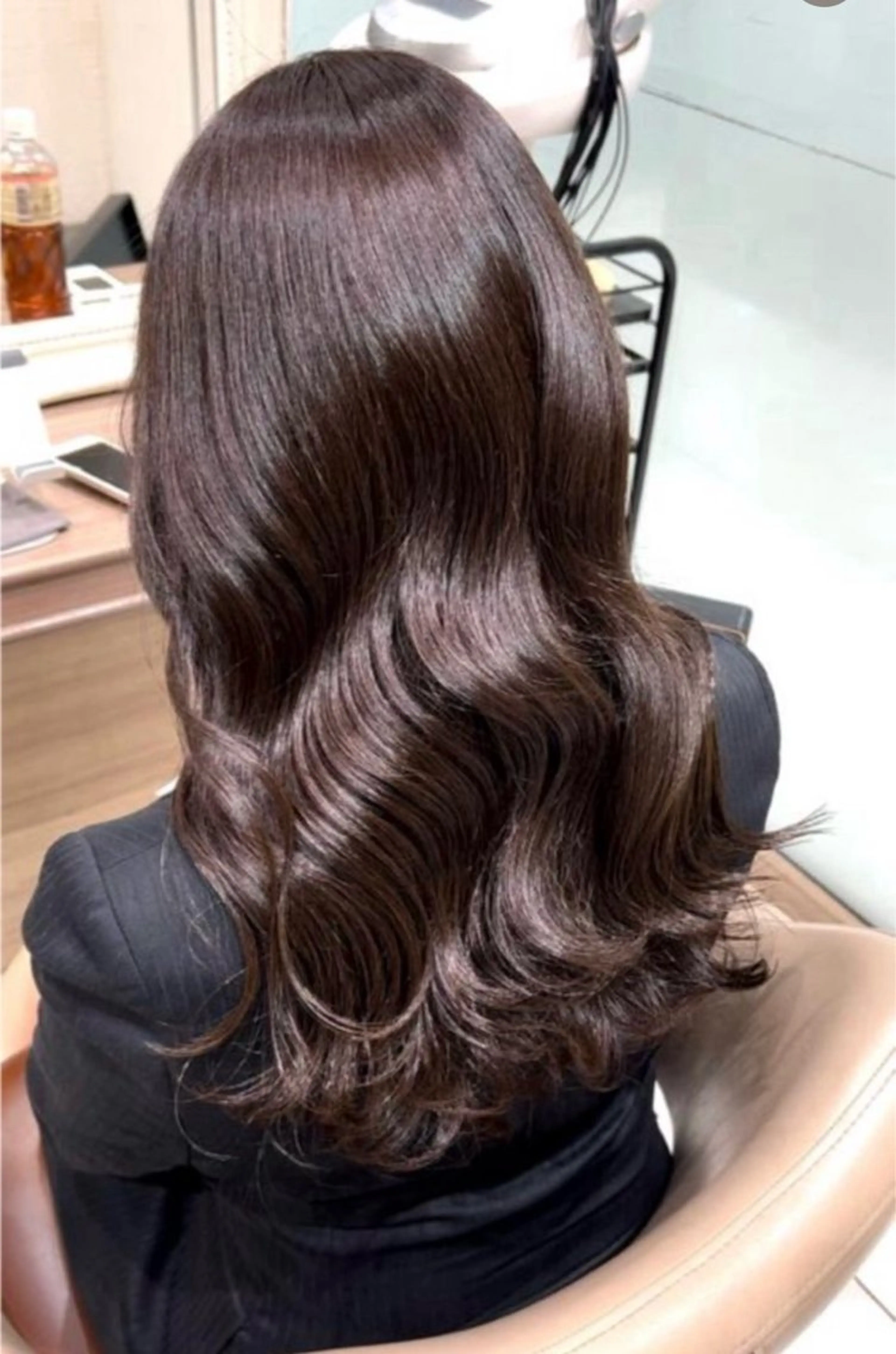 ロング ヘアカラー トリートメント 艶カラー/カット モデル募集中/あやかのヘアスタイル