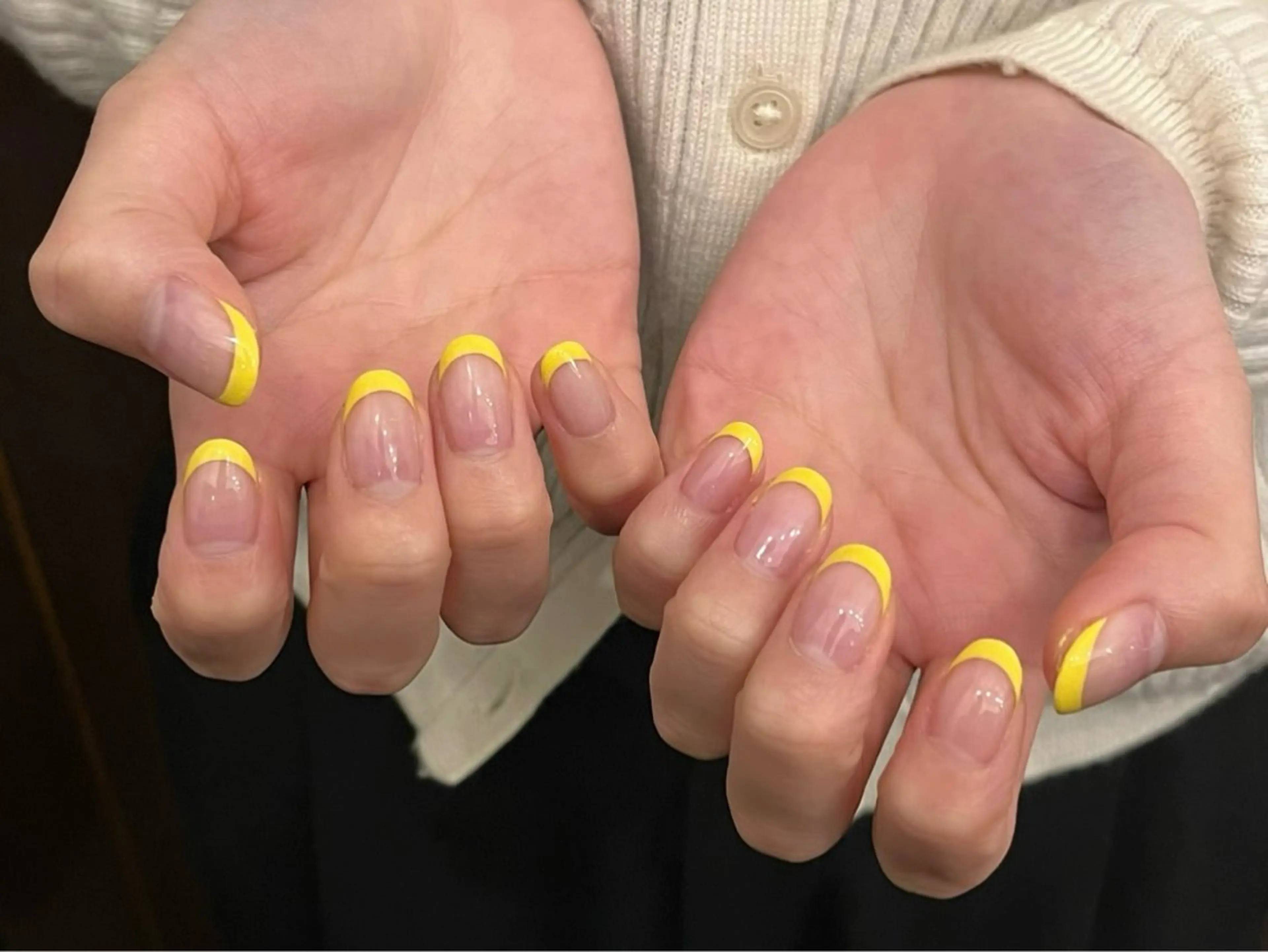 ネイル フレンチネイル ハンドネイル Kaede : 韓国ネイル🎀のネイルデザイン