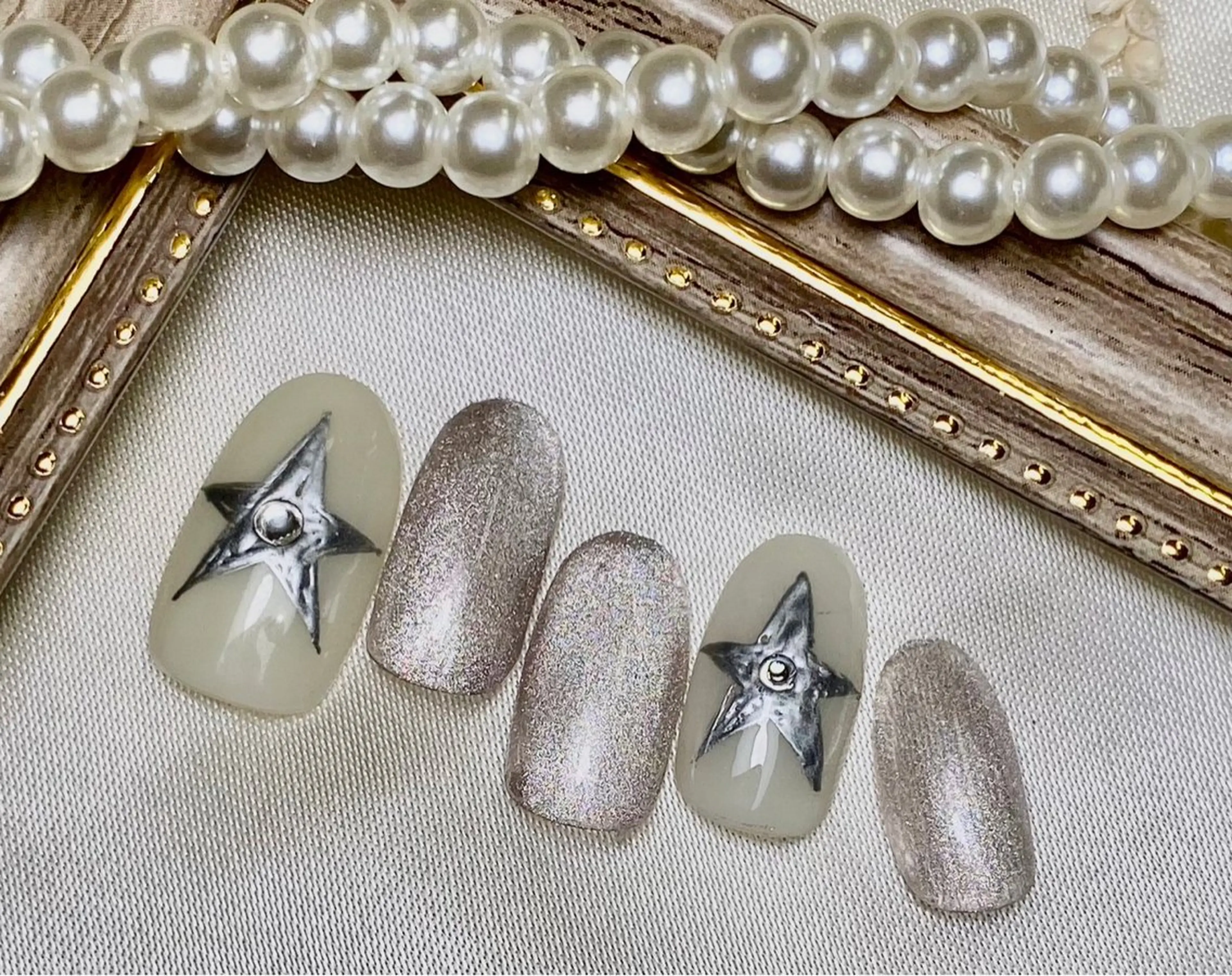 ネイル ハンドネイル ネイルPetit Ribbonのネイルデザイン