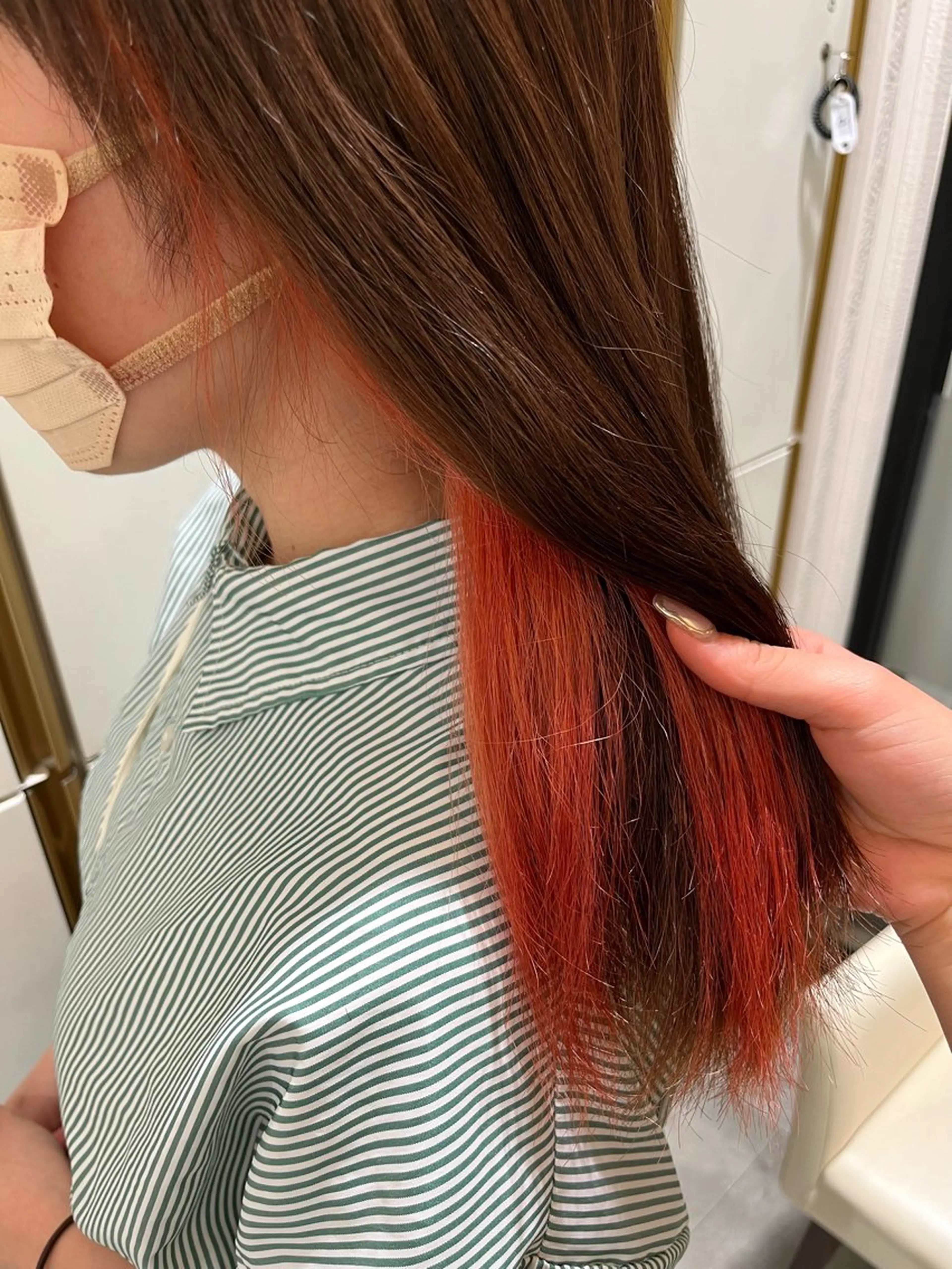 ロング ヘアカラー バレイヤージュ/ヘア アレンジ/shionのヘアスタイル
