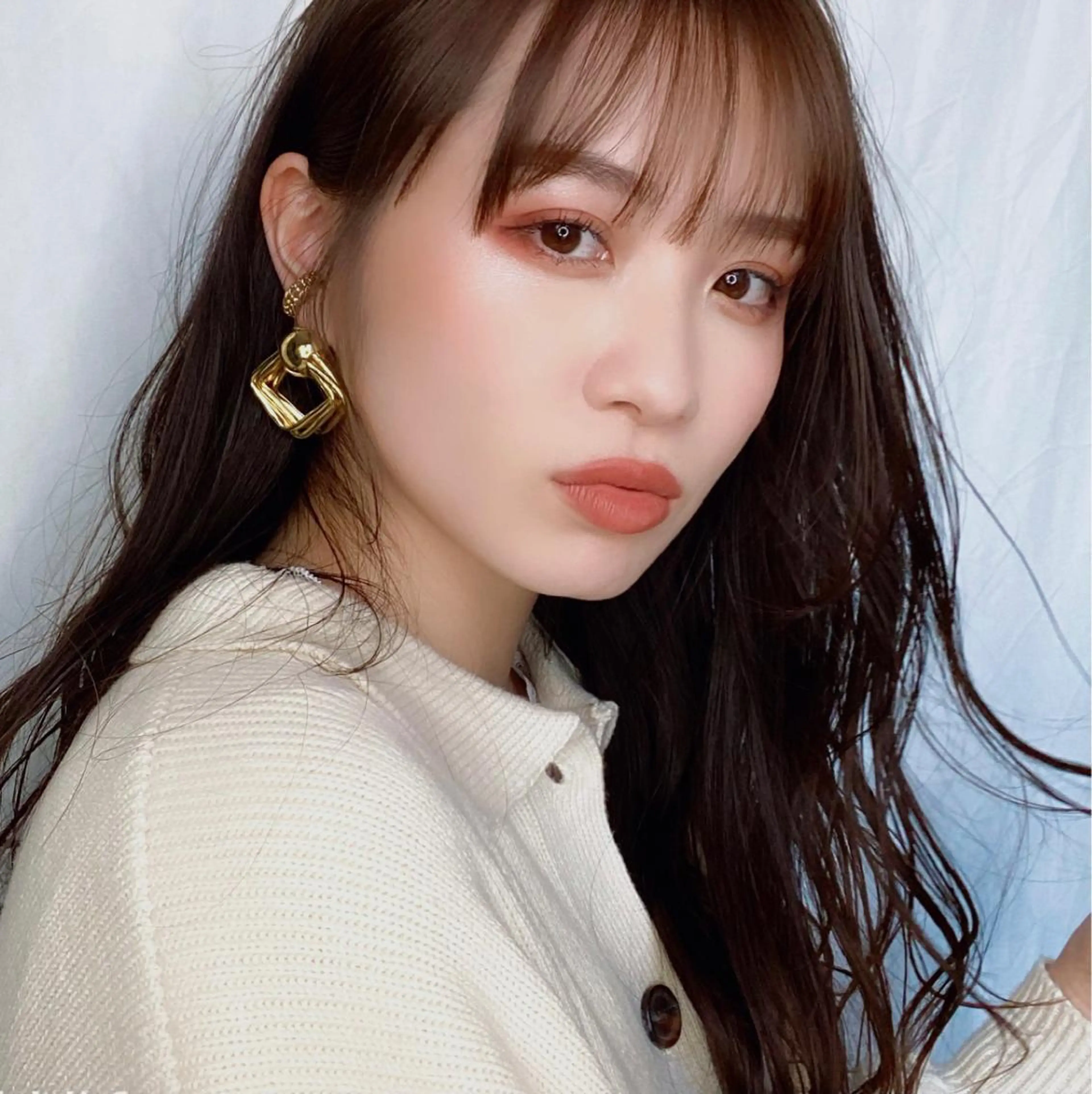 ロング カラー ブラウンカラー ナチュラルブラウン 上川 美幸のヘアスタイル